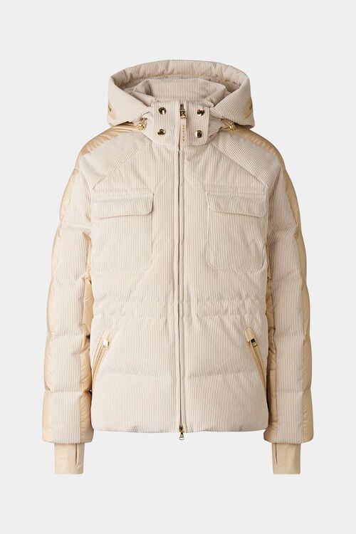 Marli corduroy ski jacket Beige