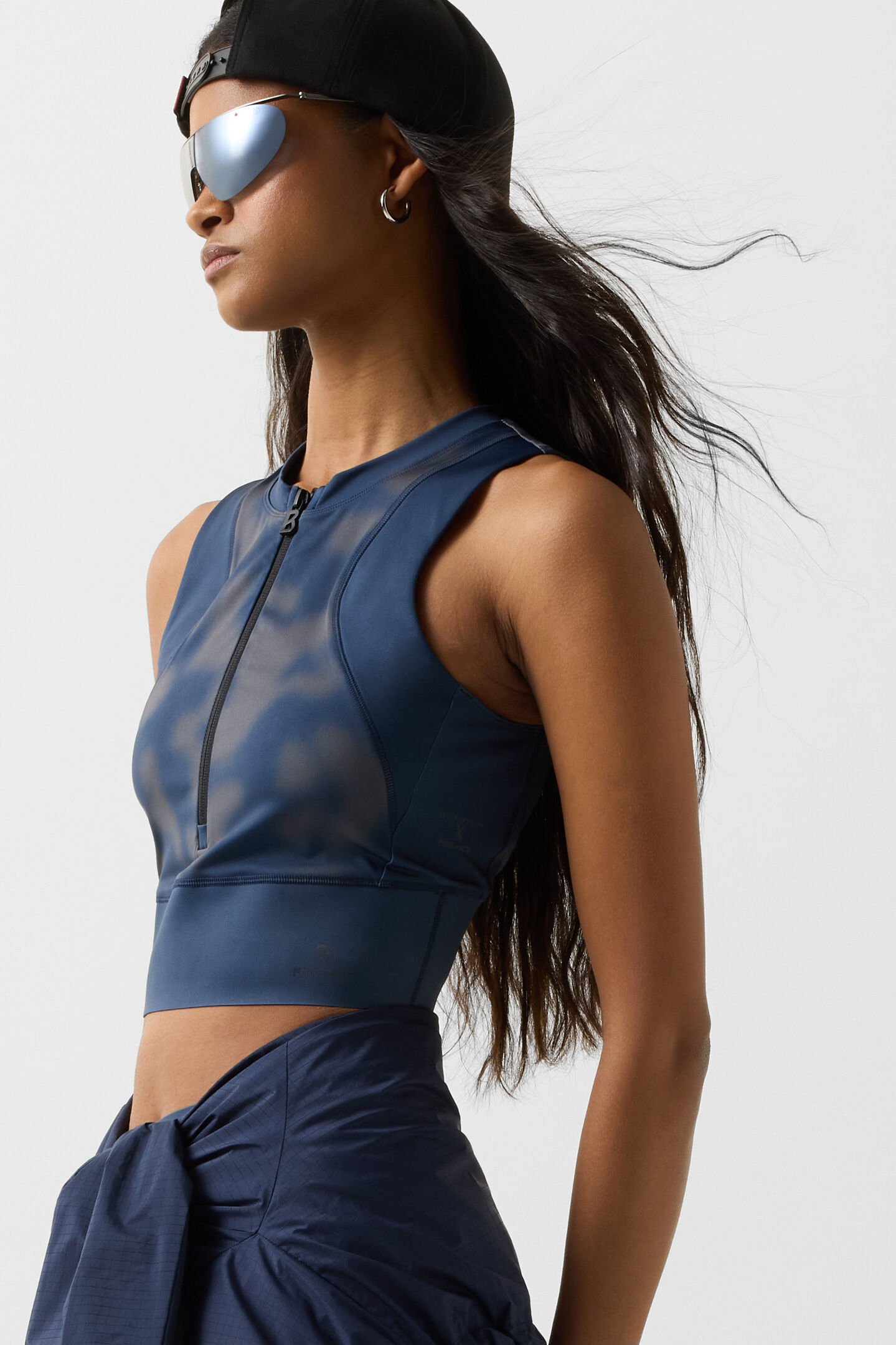 Celeste functional top Navy blue/grey