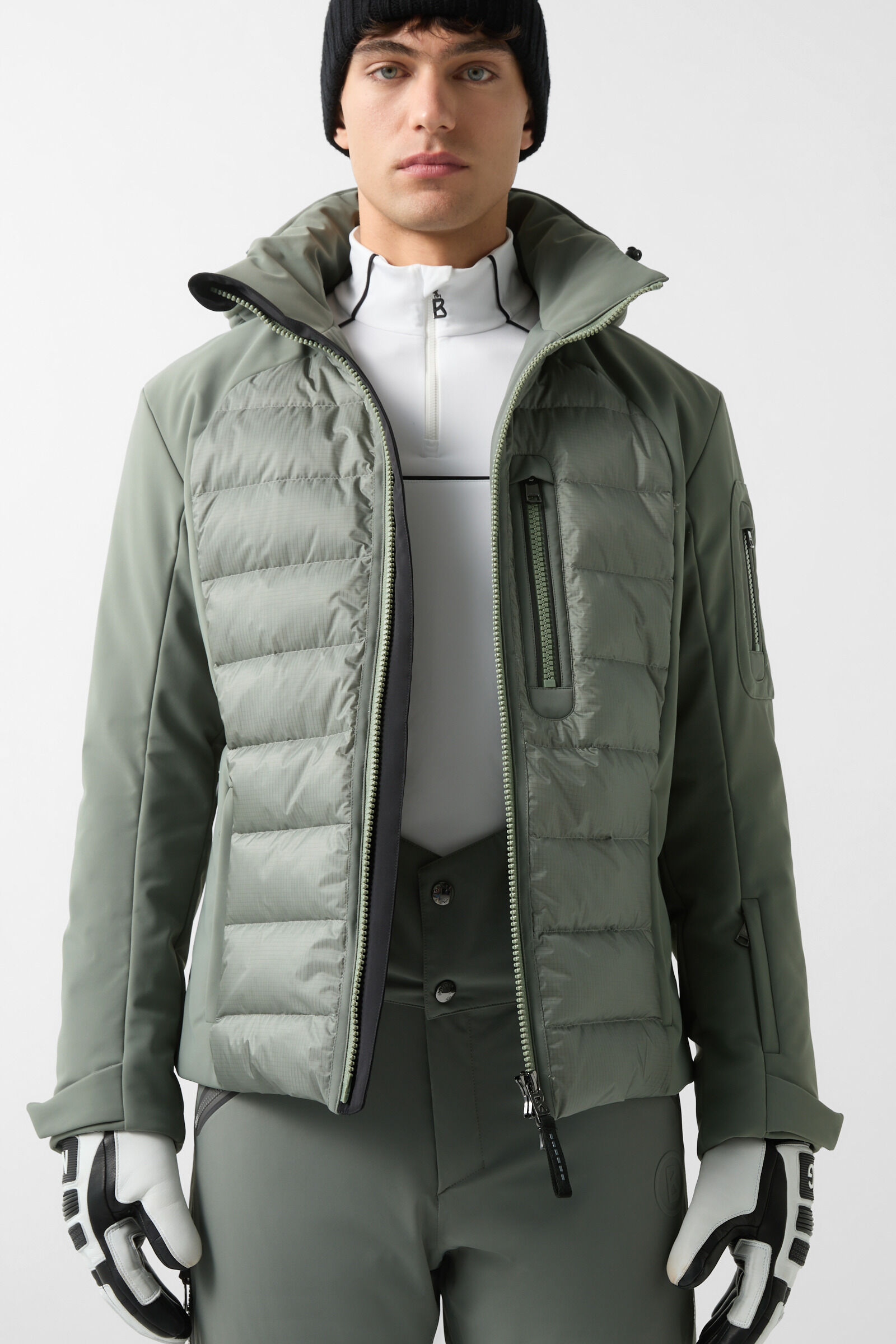 Zoran softshell ski jacket Olive green