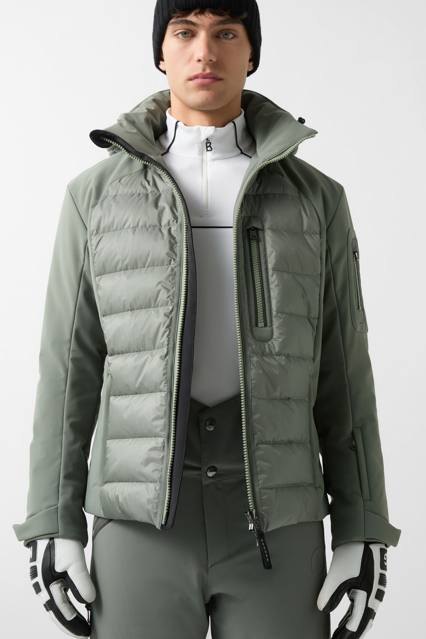 Zoran softshell ski jacket Olive green