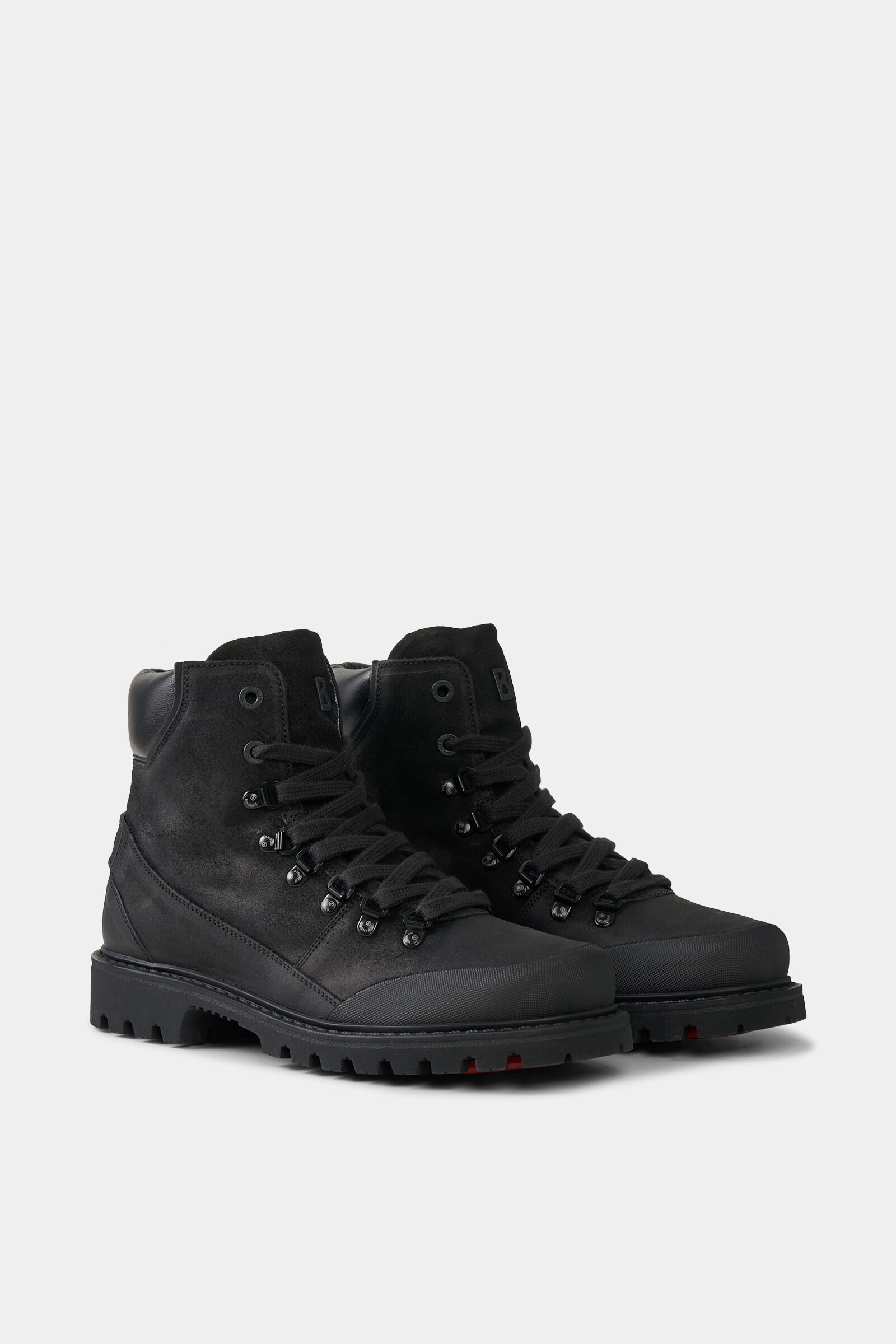 Mid Boots Helsinki with spikes Black