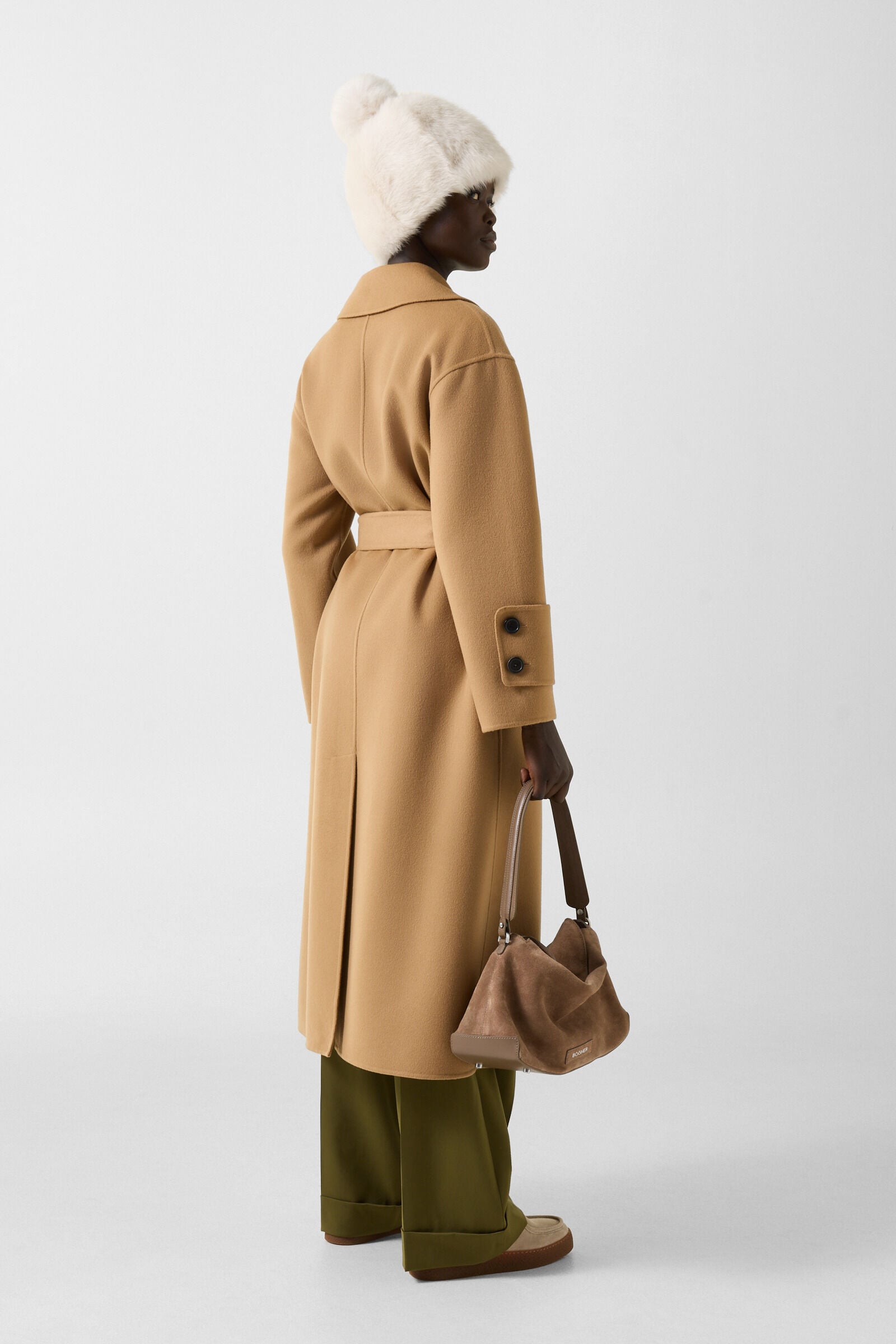 Terese double-faced wool coat Camel