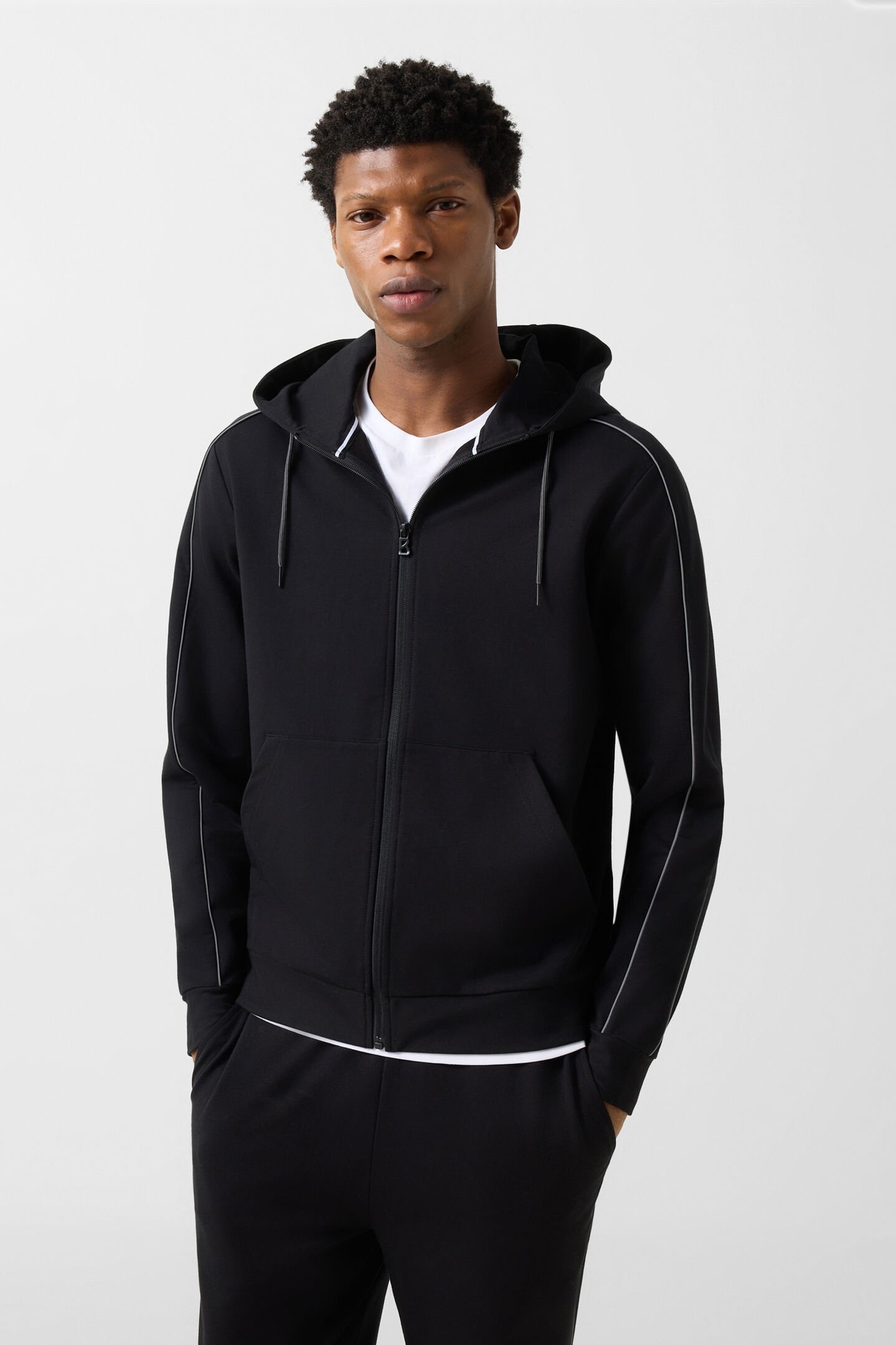 Uday jersey jacket Black