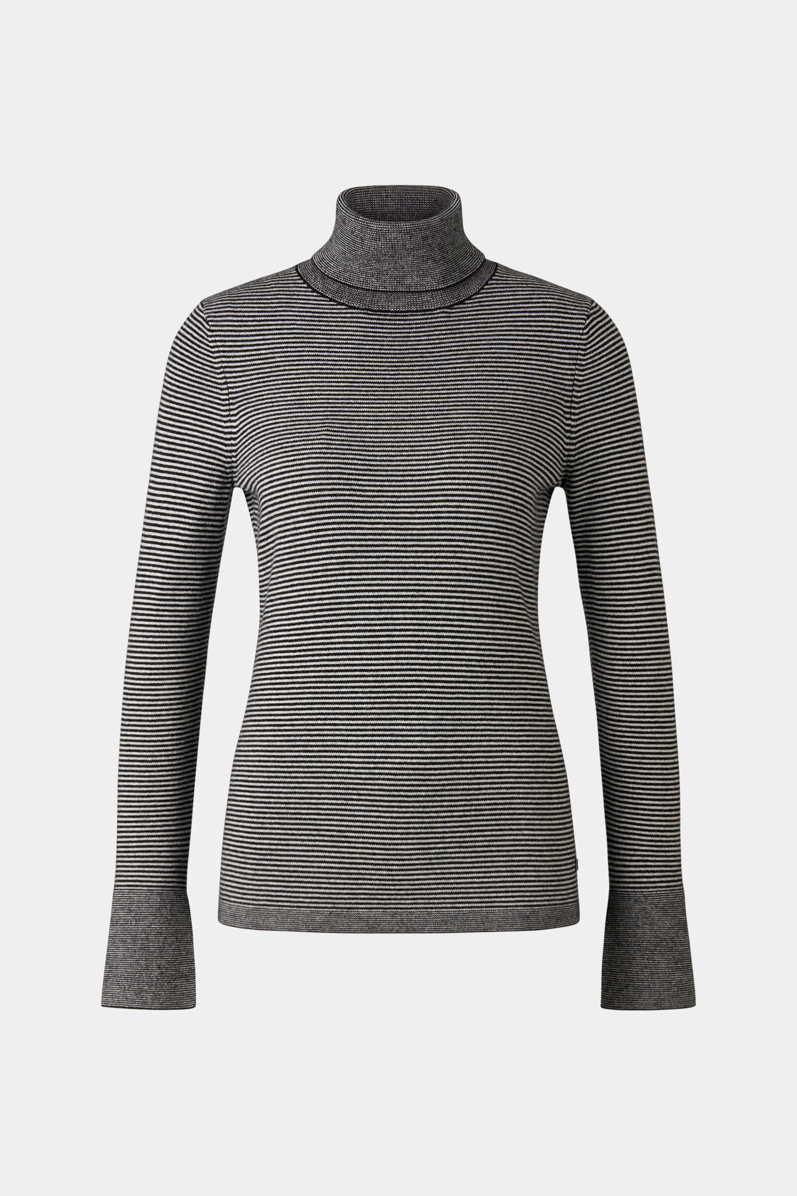 Bogner Vinny Turtleneck Pullover Women Black White 8 M