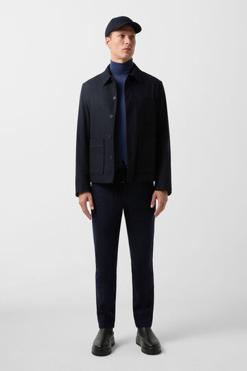Flannel trousers Riley Business Navy blue Flannel trousers Riley Business Navy blue