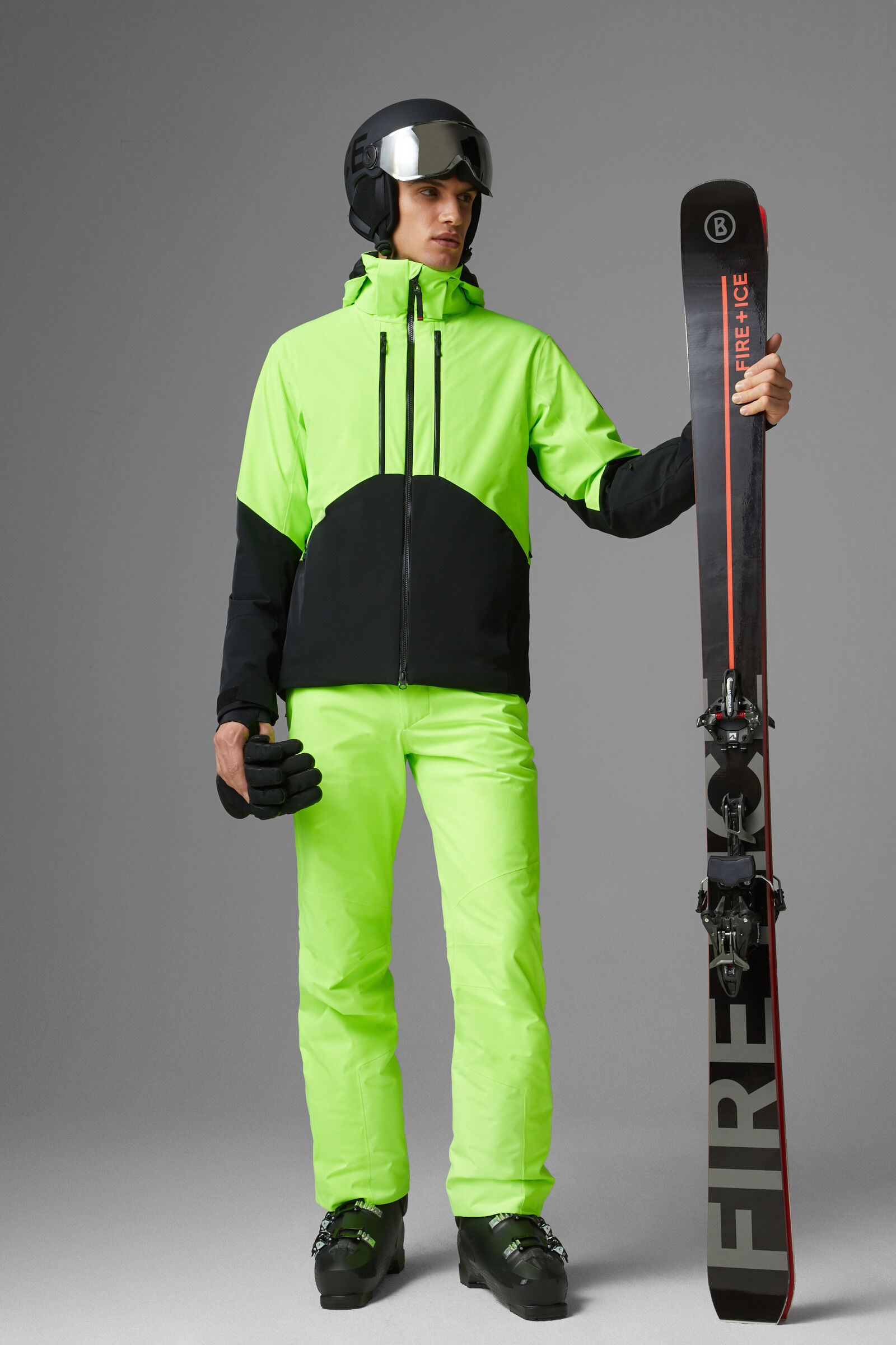 Lime green sales ski pants