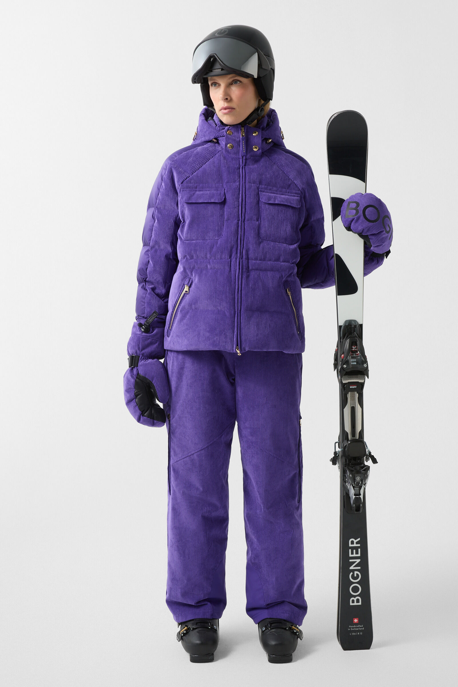 Marli corduroy ski jacket Violet
