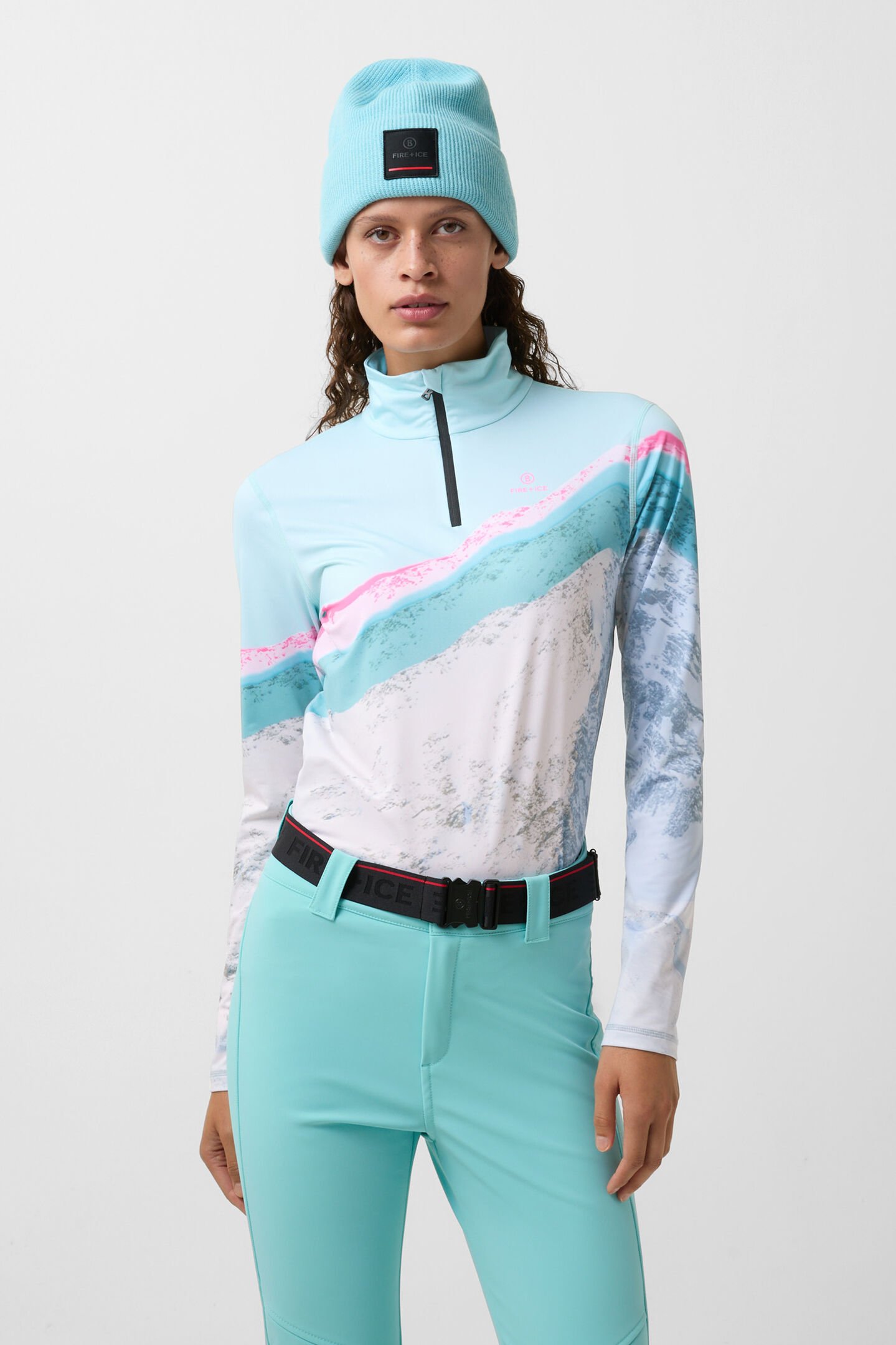 Première couche Ilvy bleu glacier/blanc