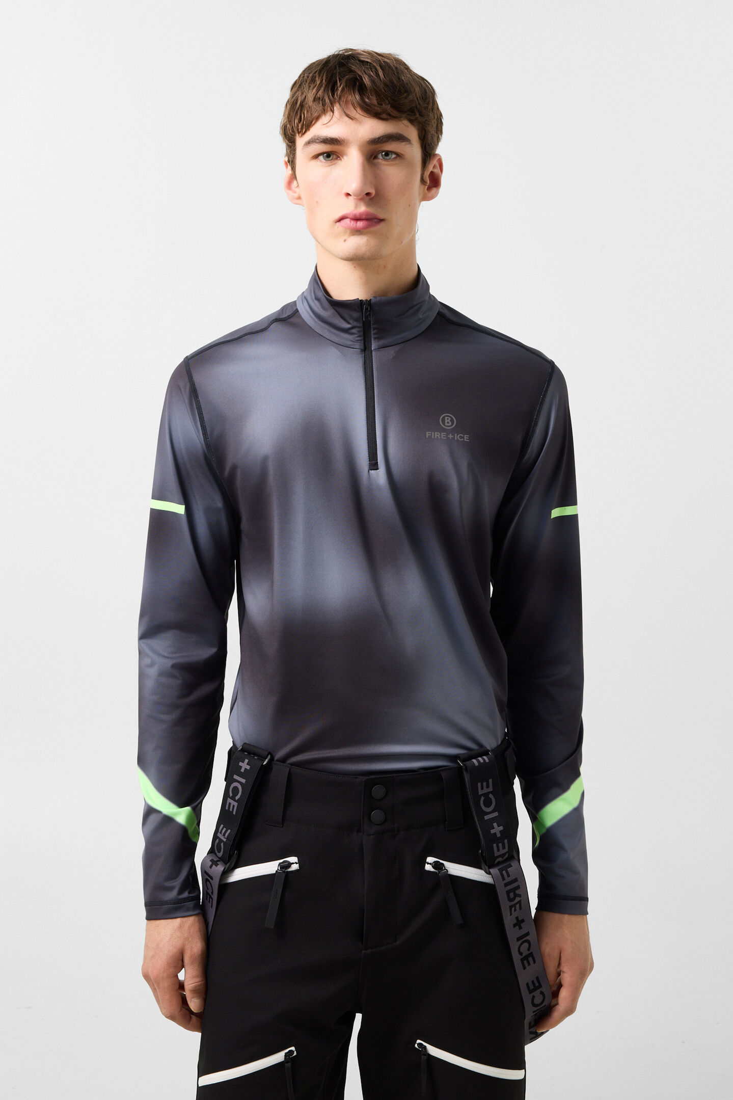 Premi&egrave;re couche Pascal Anthracite/Vert fluo