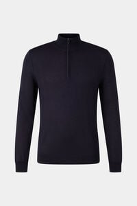 Ouri fine knit troyer Navy blue Ouri fine knit troyer Navy blue