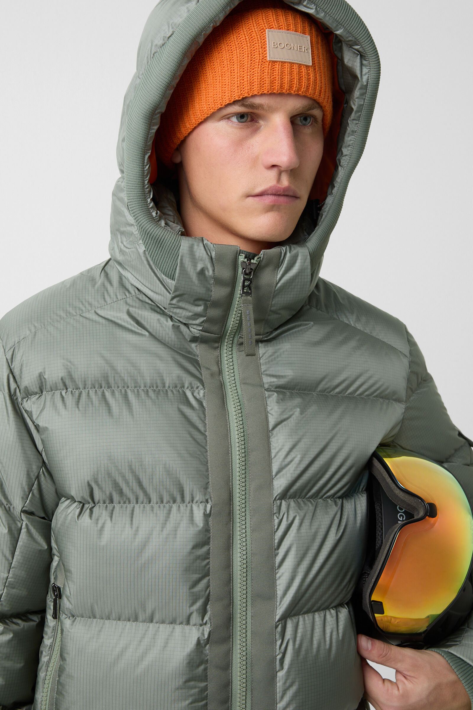 Samir down ski jacket Eucalyptus