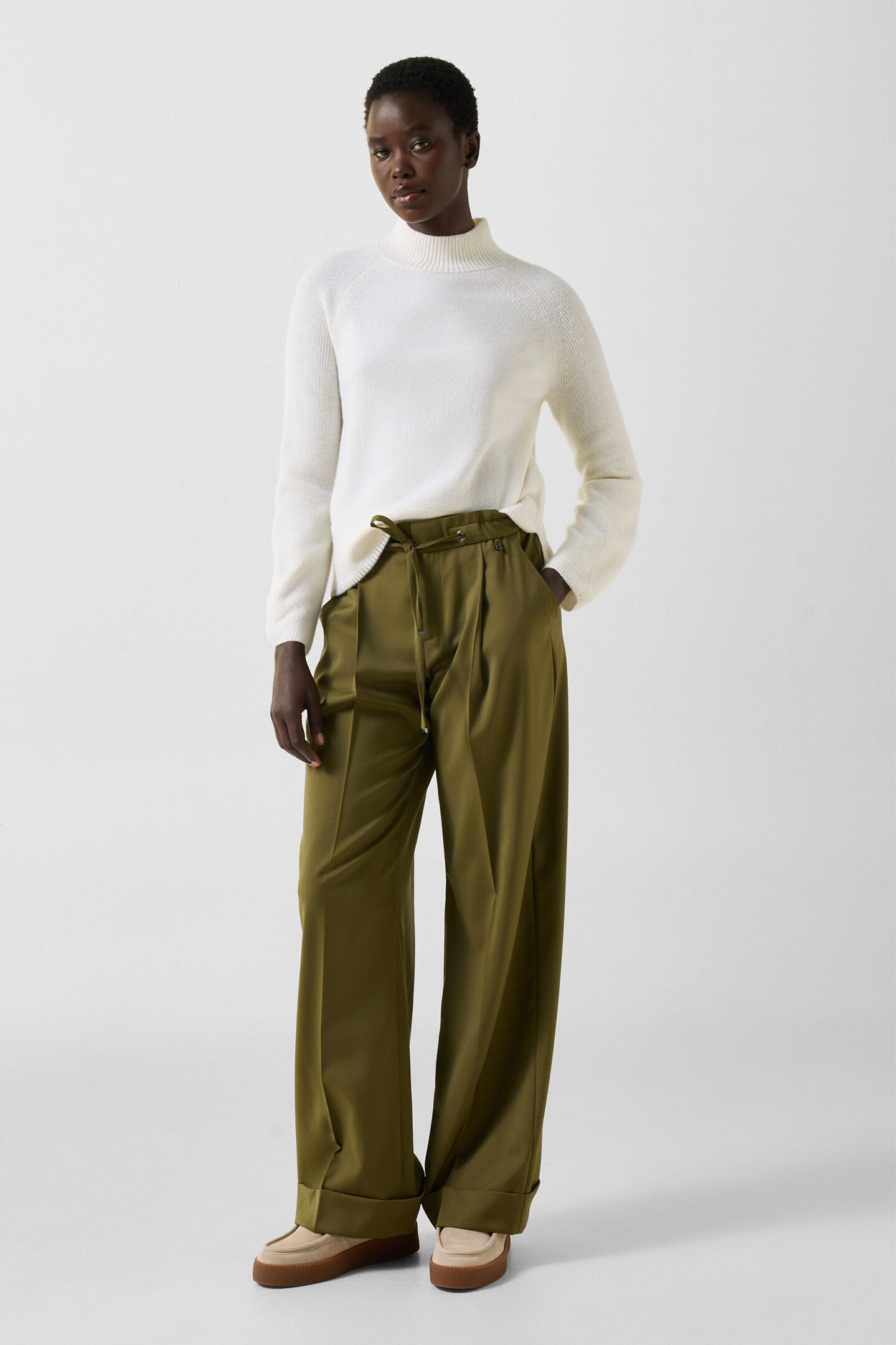 Schurwoll-Pullover Lena Off-White