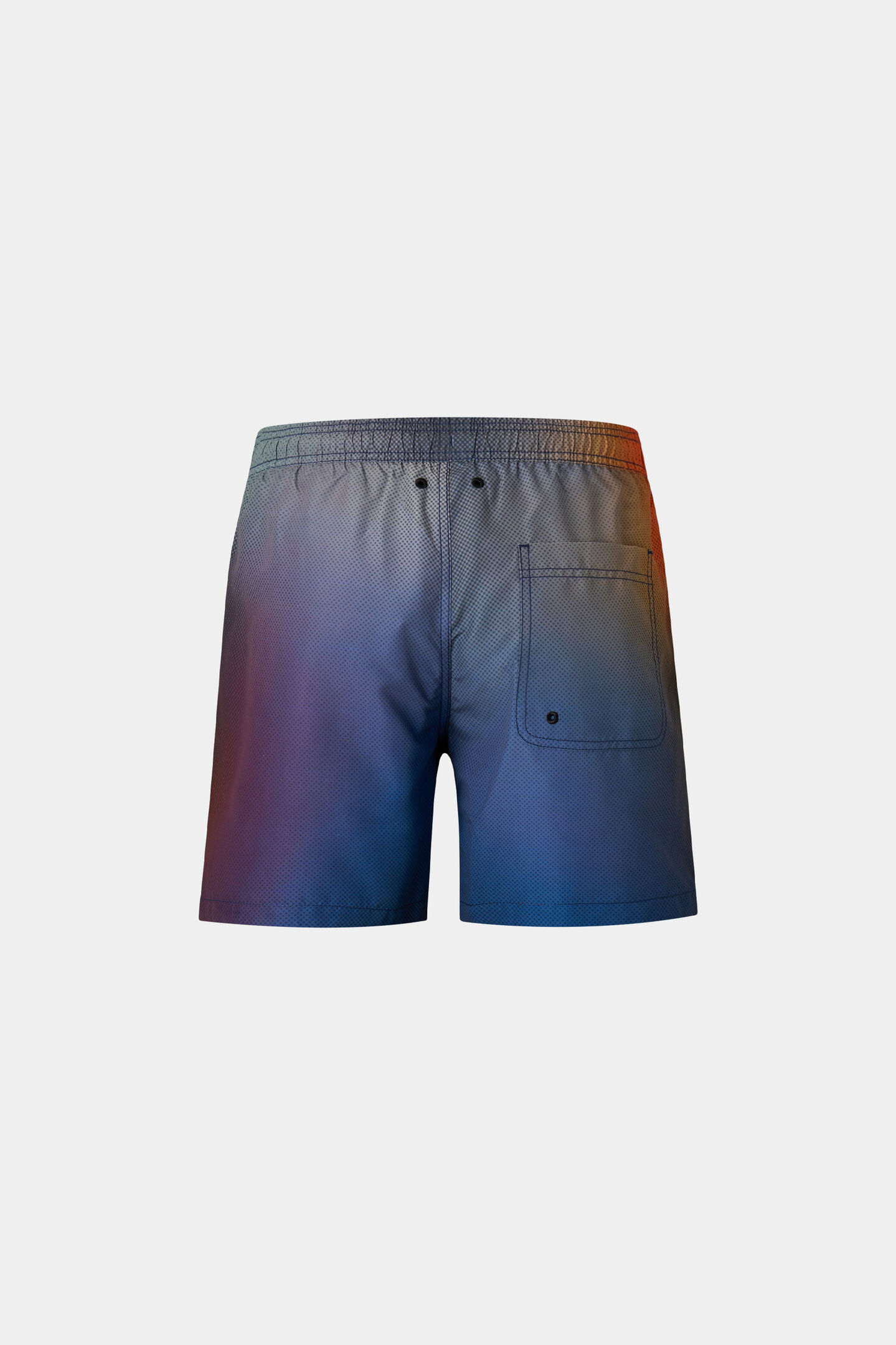 Badeshorts Laron Blau/Rot/Orange