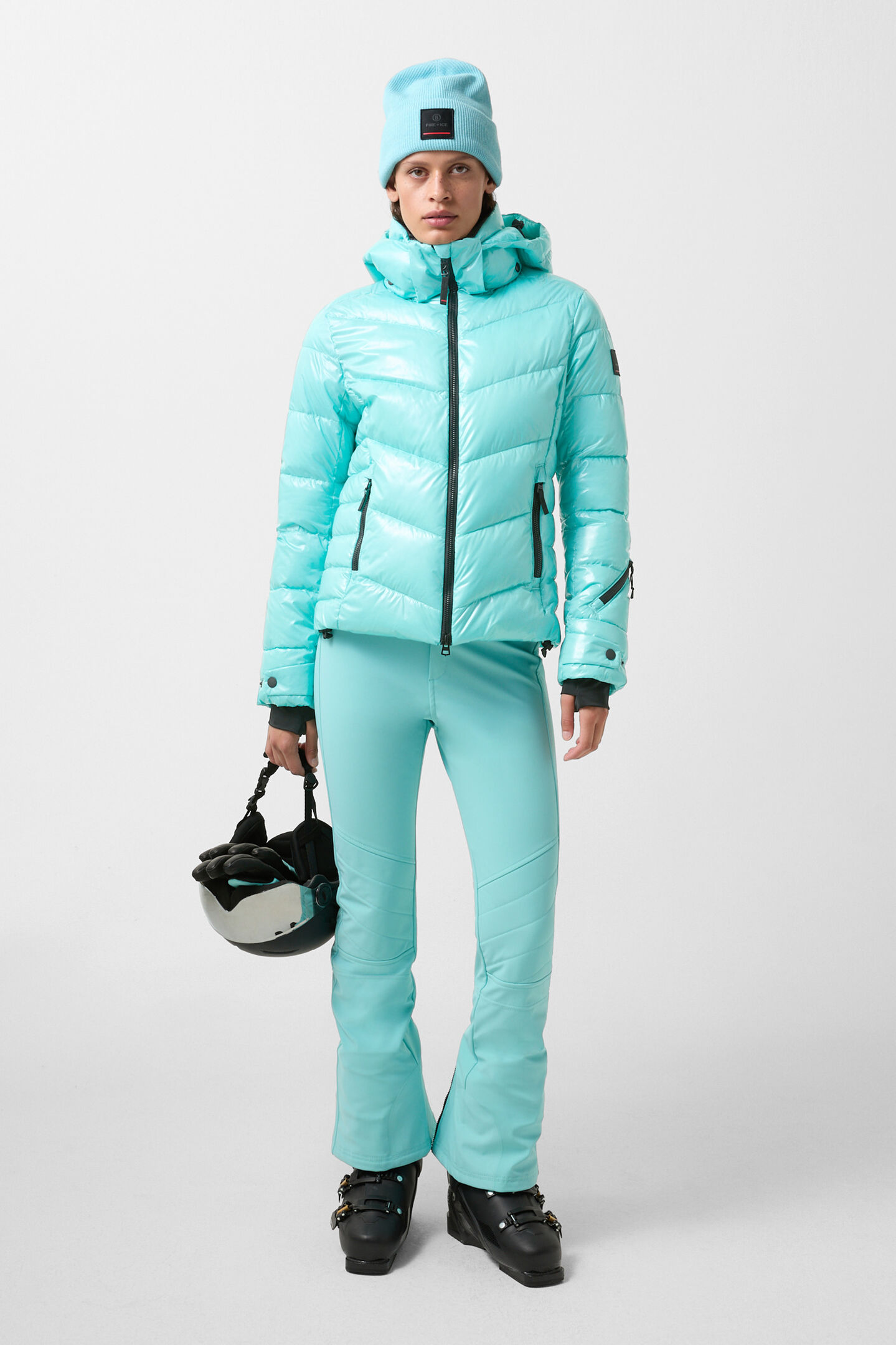 Ski-Steppjacke Saelly Eisblau