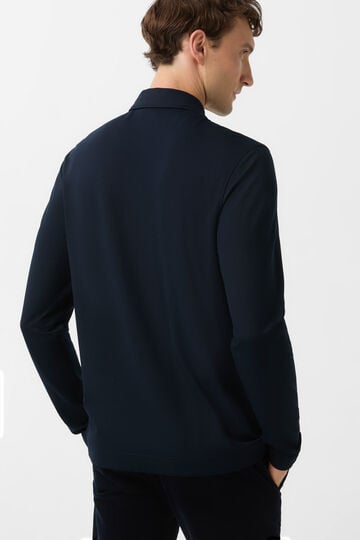 Timon polo long-sleeved top Navy blue Timon polo long-sleeved top Navy blue