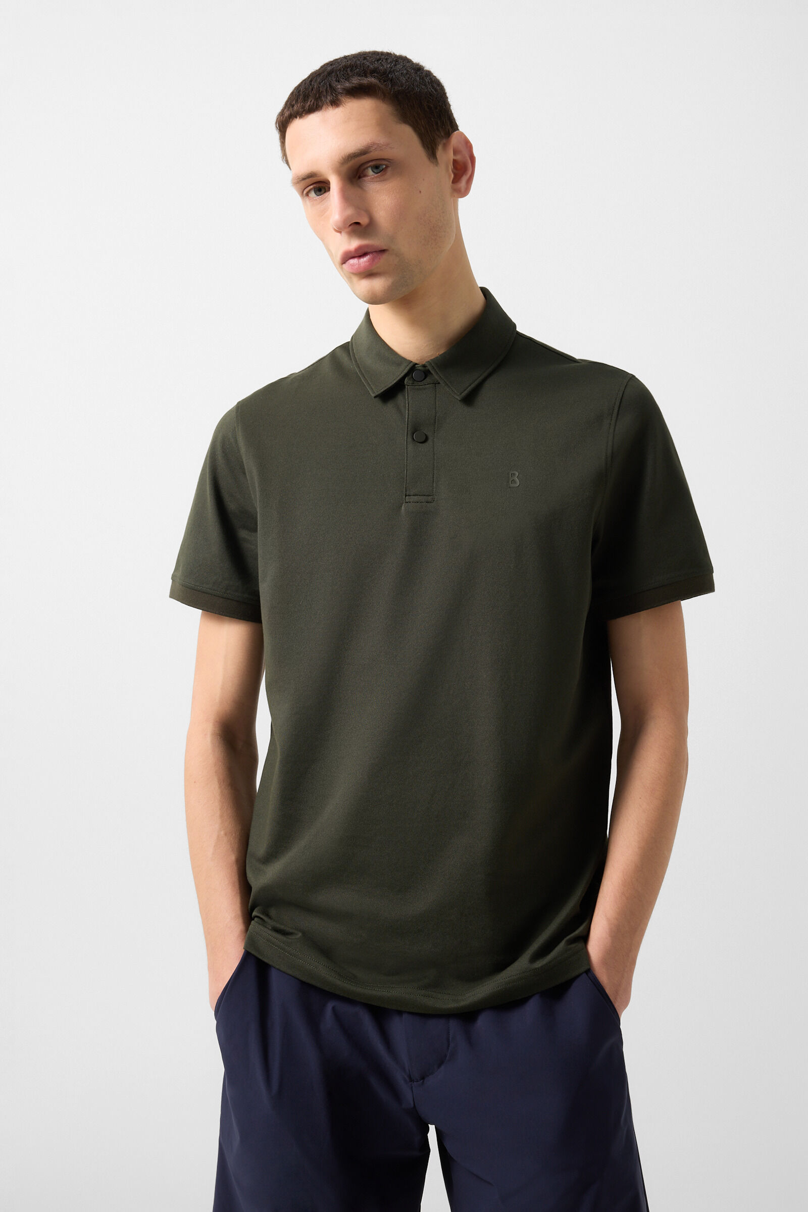 Polo-Shirt Timo Oliv-Gr&uuml;n