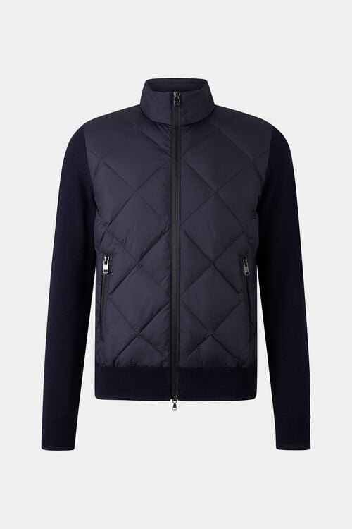 Hybrid-Strickjacke Zisco Navy-Blau