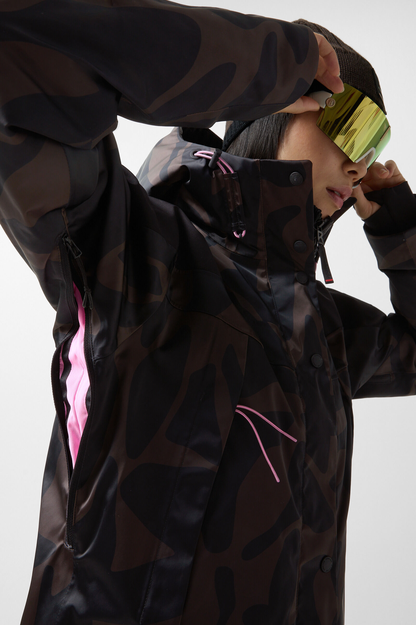 Tinka ski jacket Chocolate/black