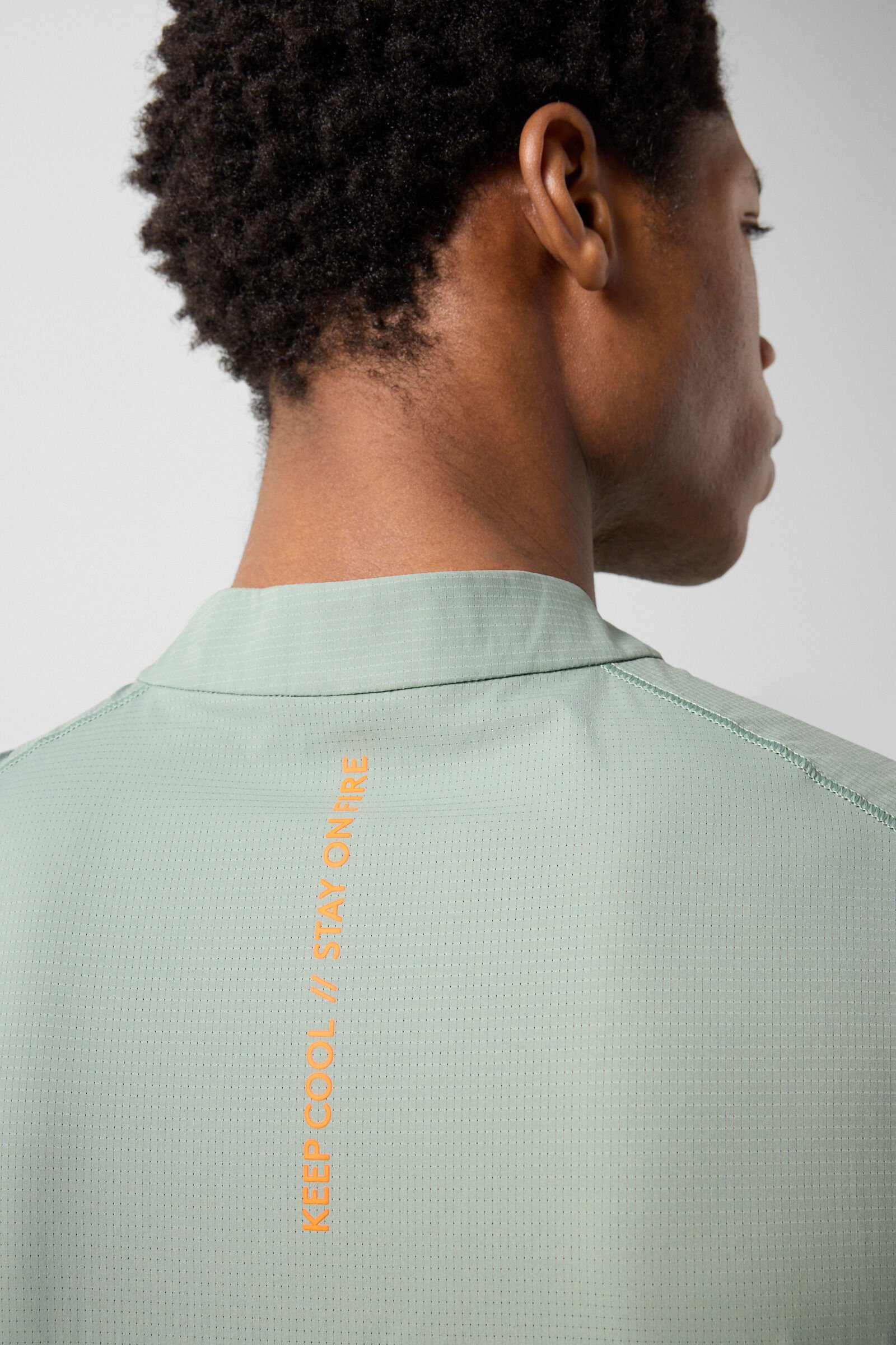 Aouli functional shirt Eucalyptus