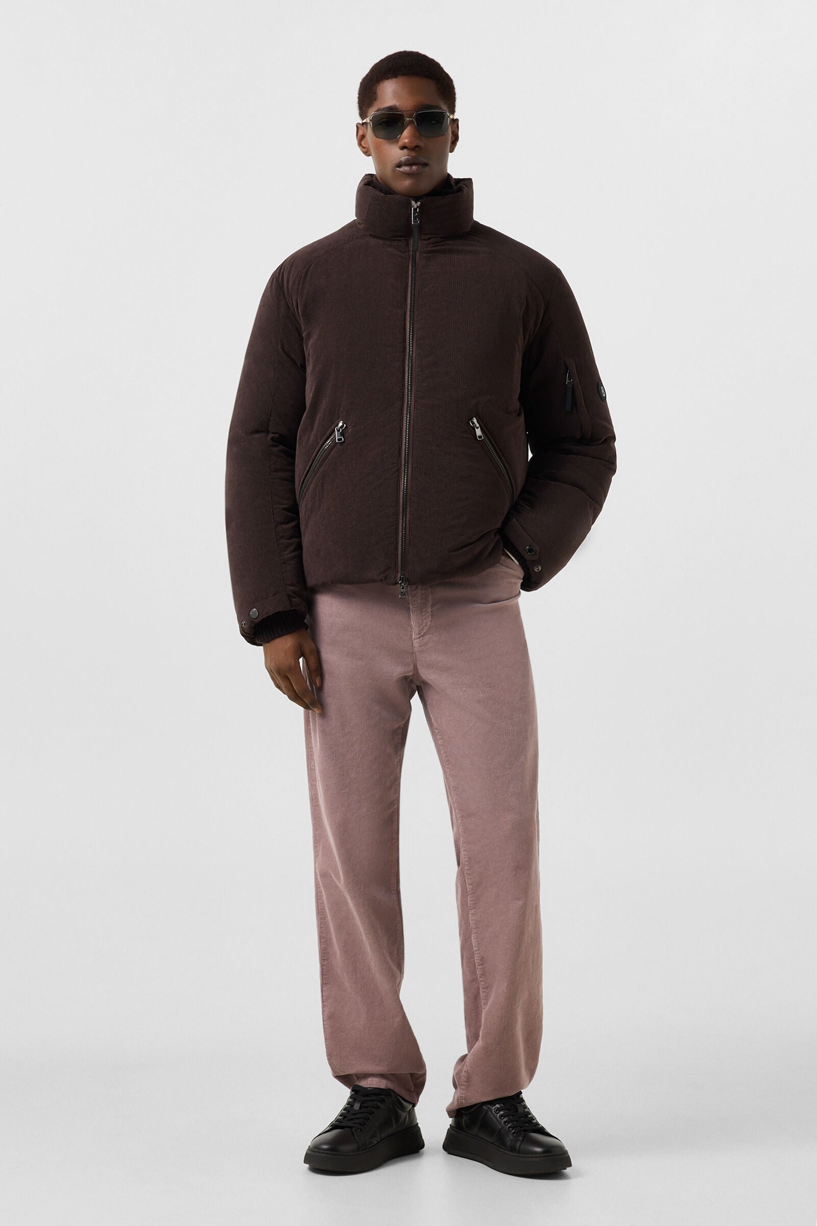 Bert Corduroy Down Jacket Coffee