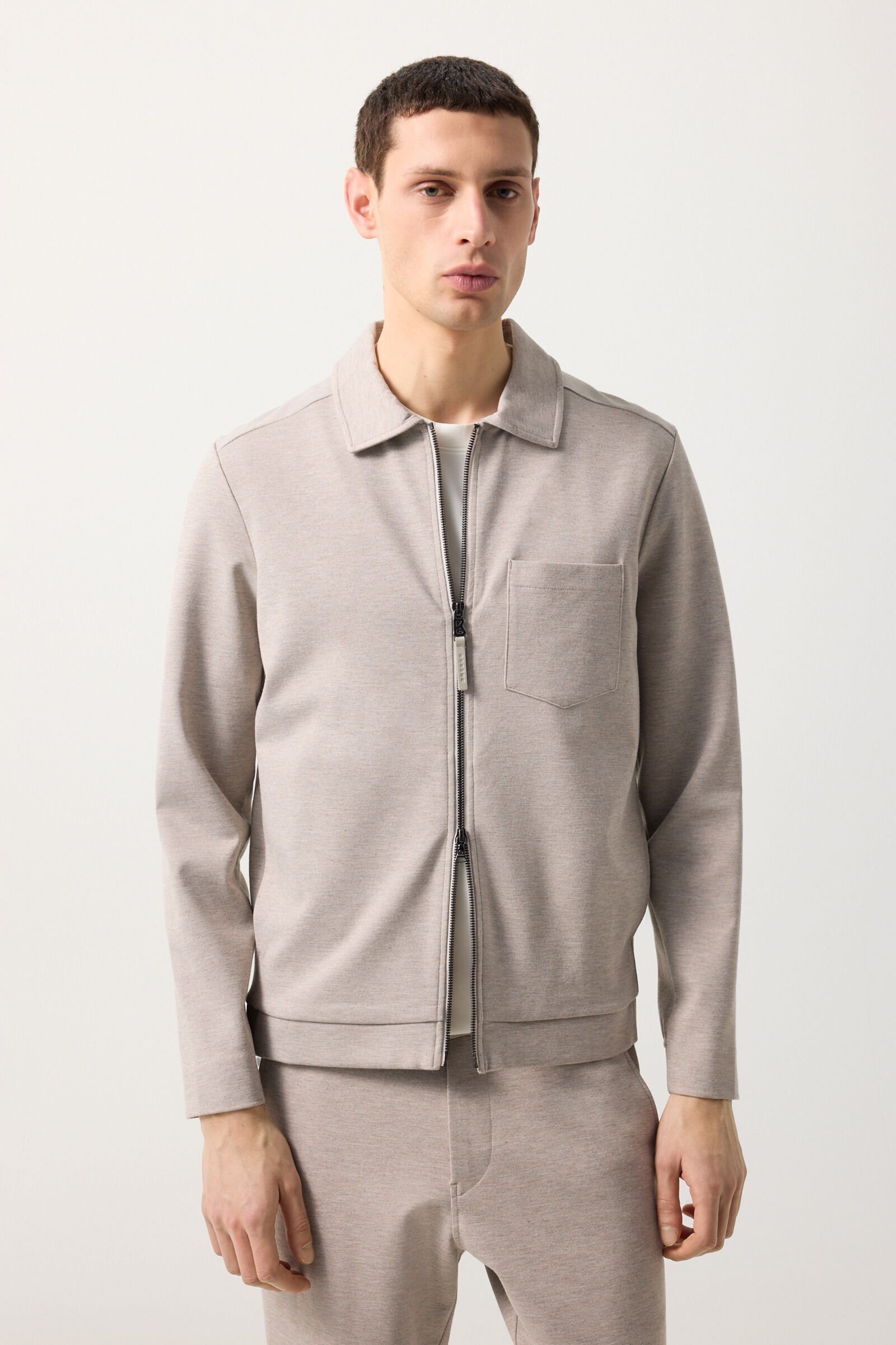 Ringo jersey jacket Beige