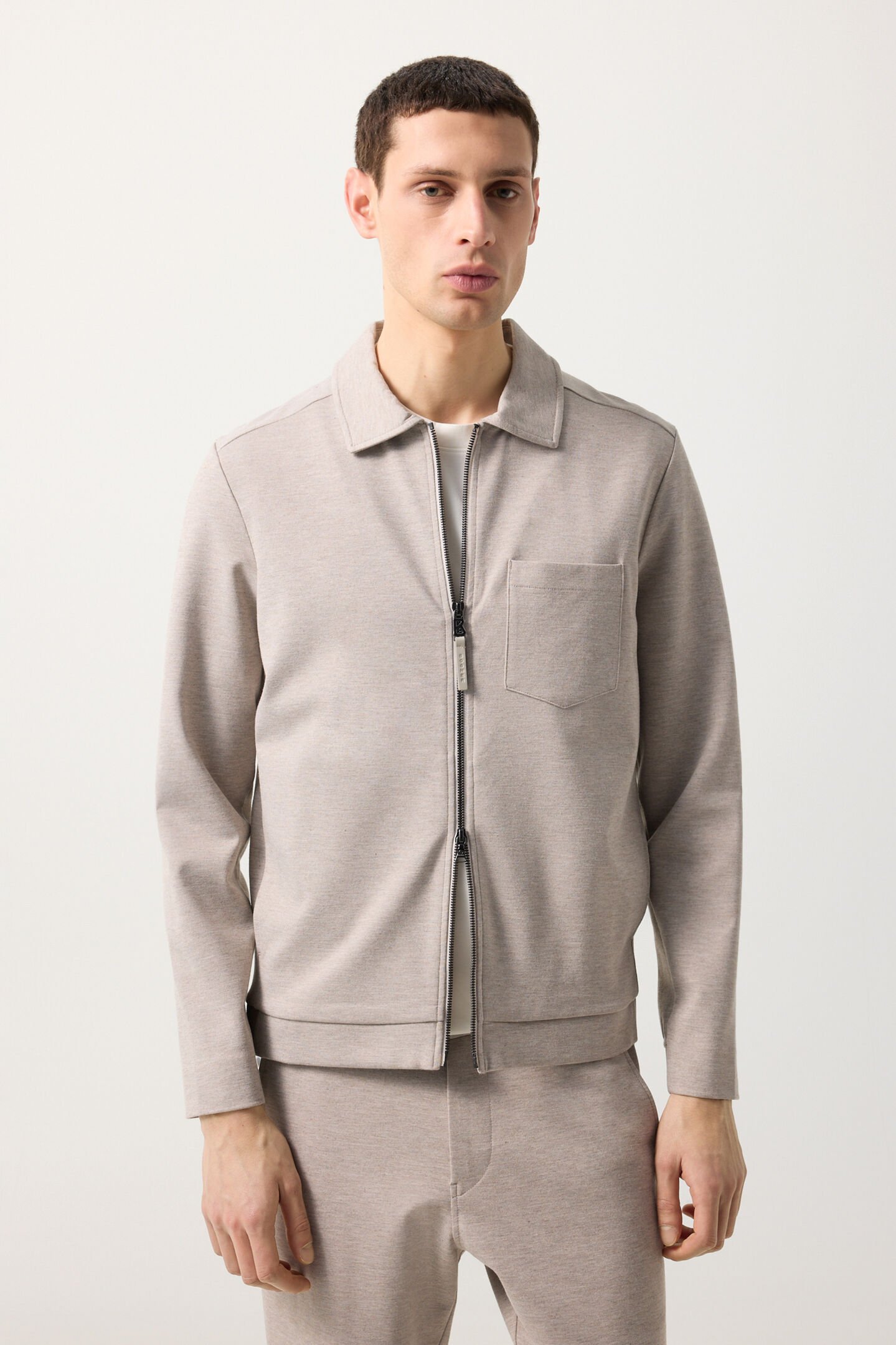 Ringo jersey jacket Beige