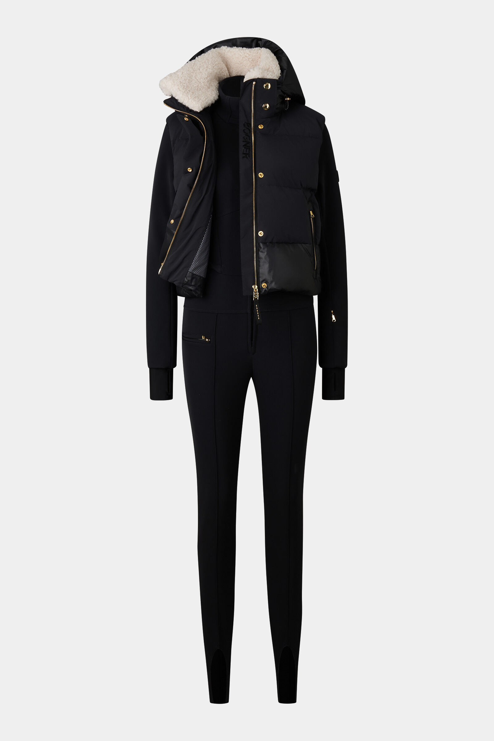 2in1 ski overall Ulla Black