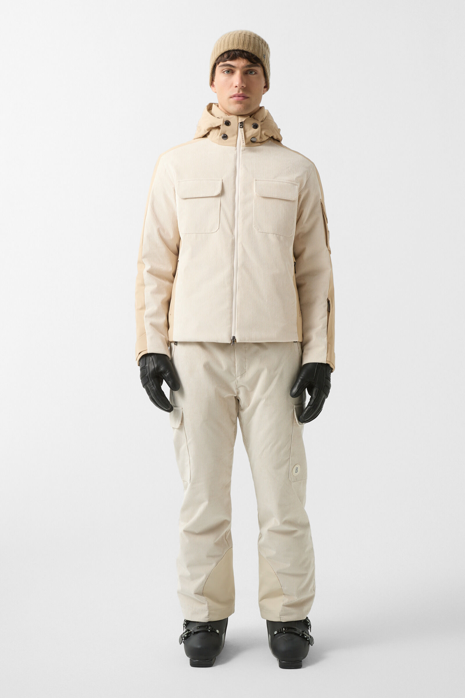 Cobe corduroy ski jacket Beige