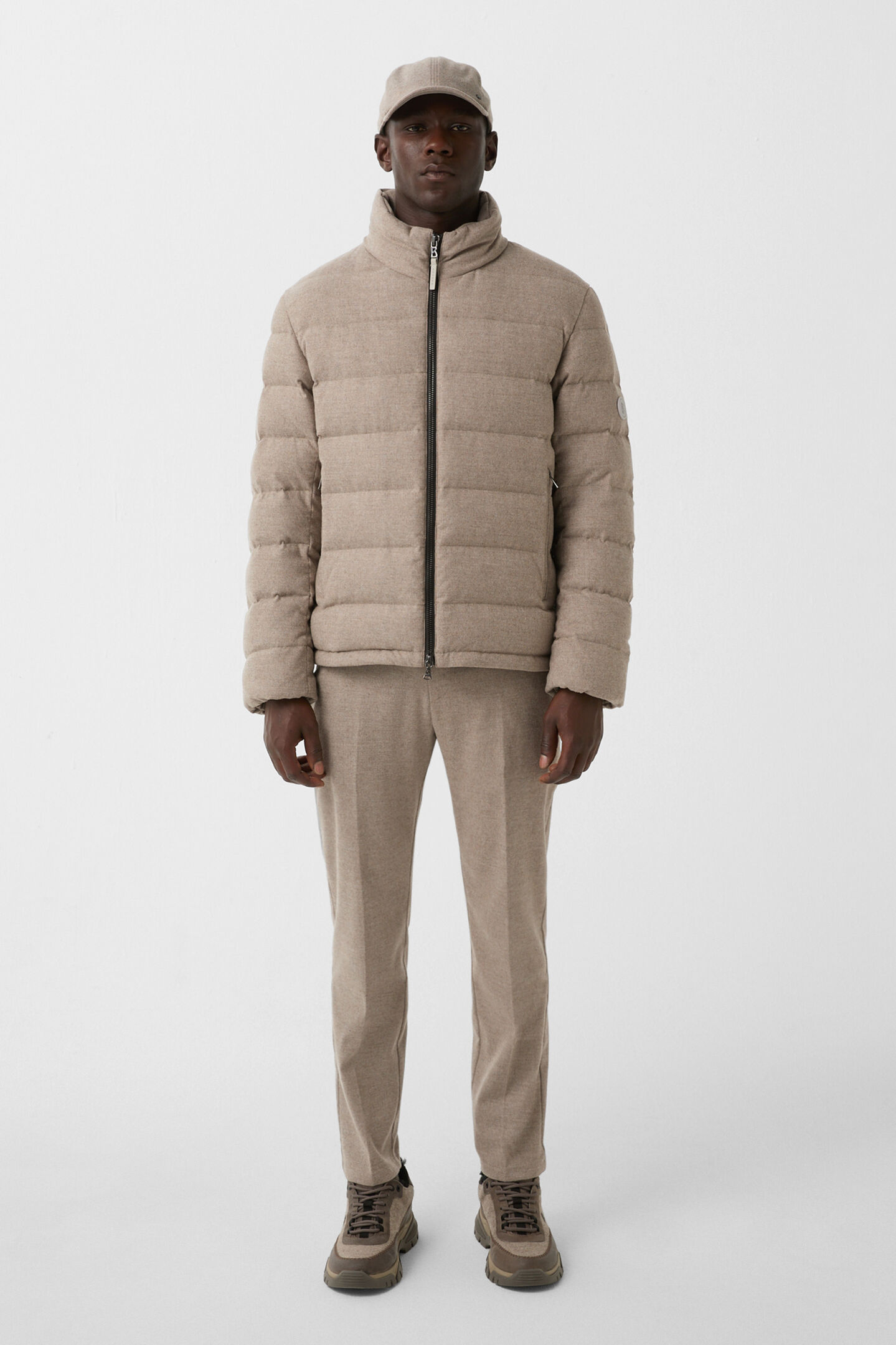 Hugh down jacket Taupe