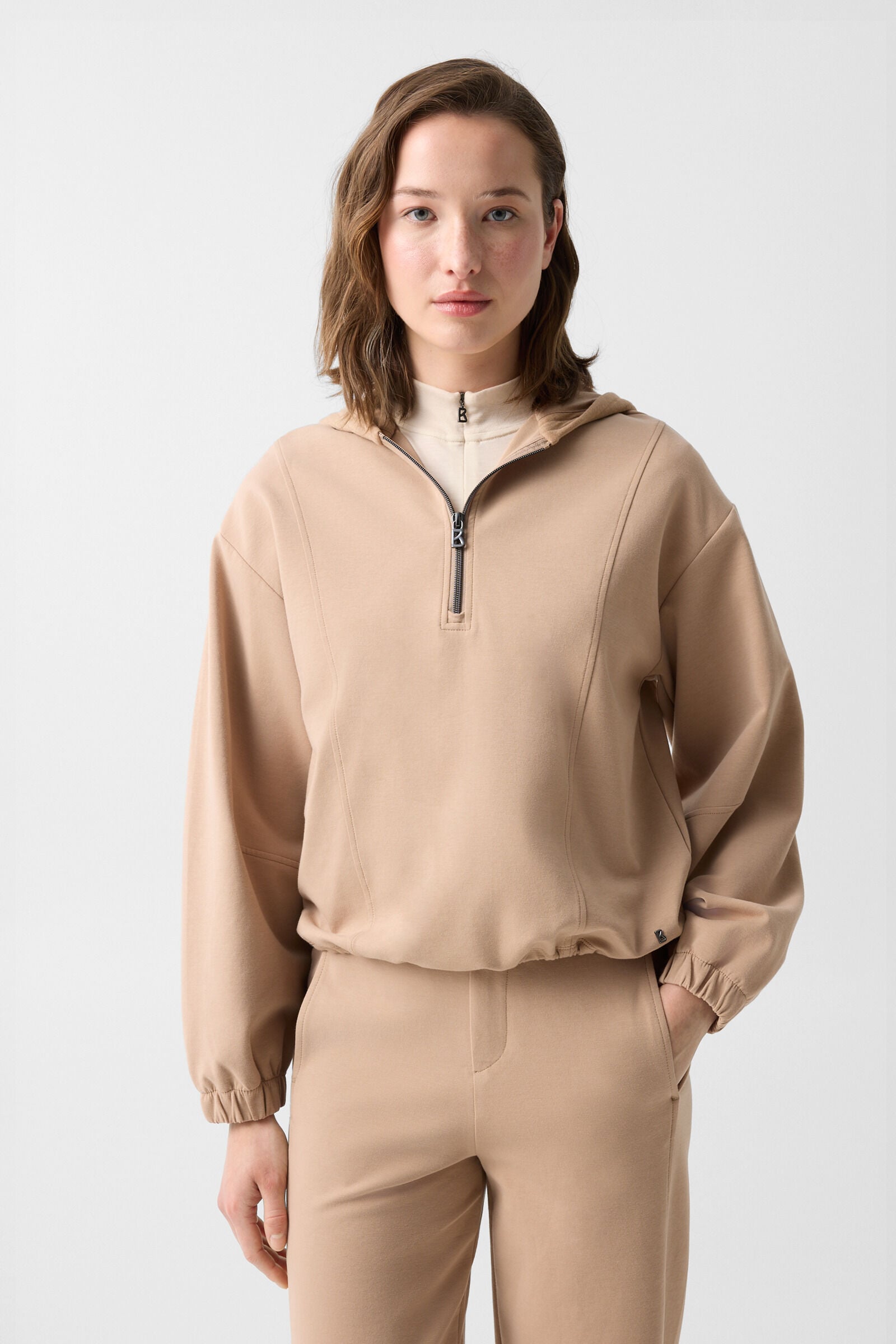 Alia sweat hoodie Camel