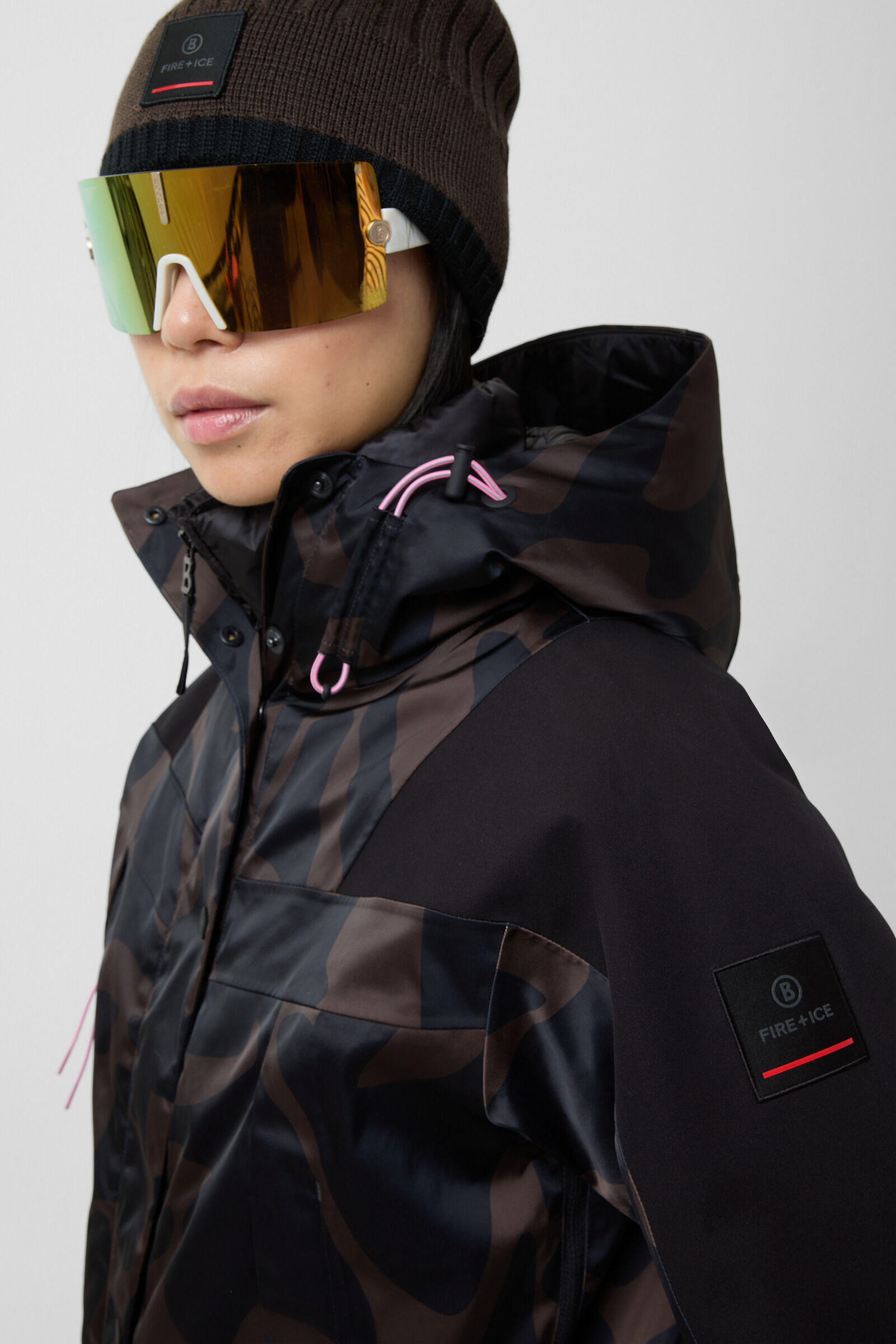 Tinka ski jacket Chocolate/black
