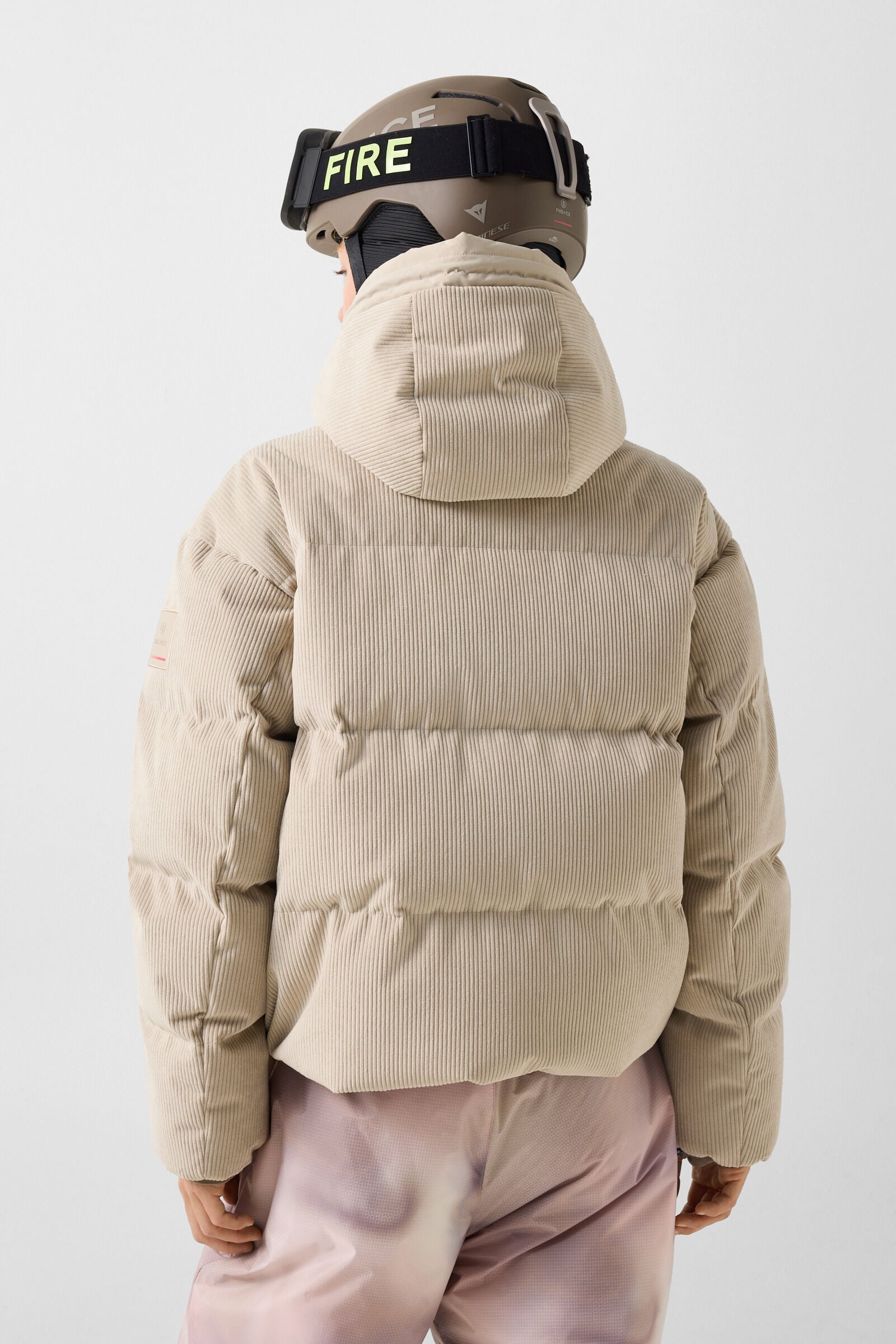 Neila corduroy ski jacket Beige