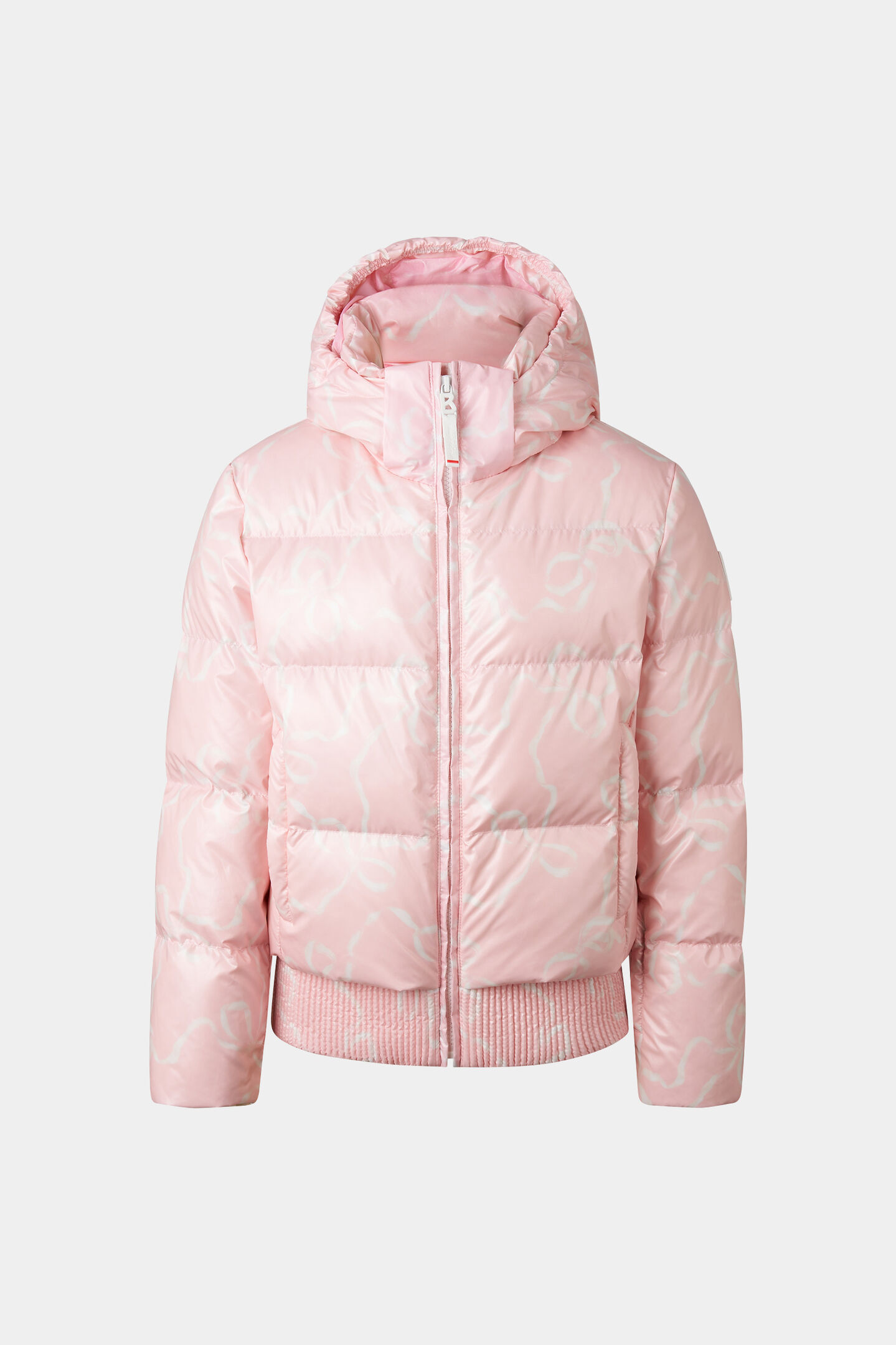 Kids down ski jacket Anna Pink/Off-White