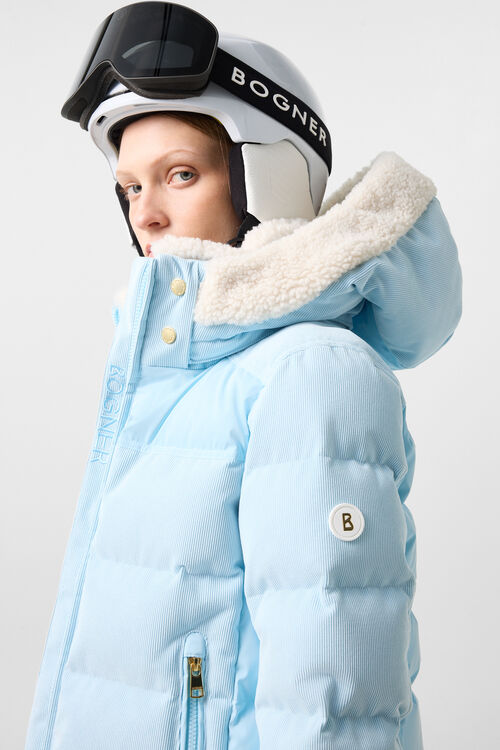 Minu Cord-Ski Down Jacket Light Blue