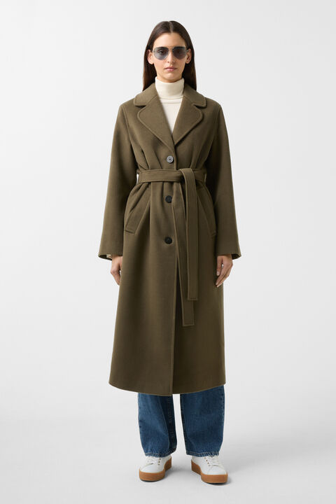 Viola Wool coat Olive green Viola Wool coat Olive green
