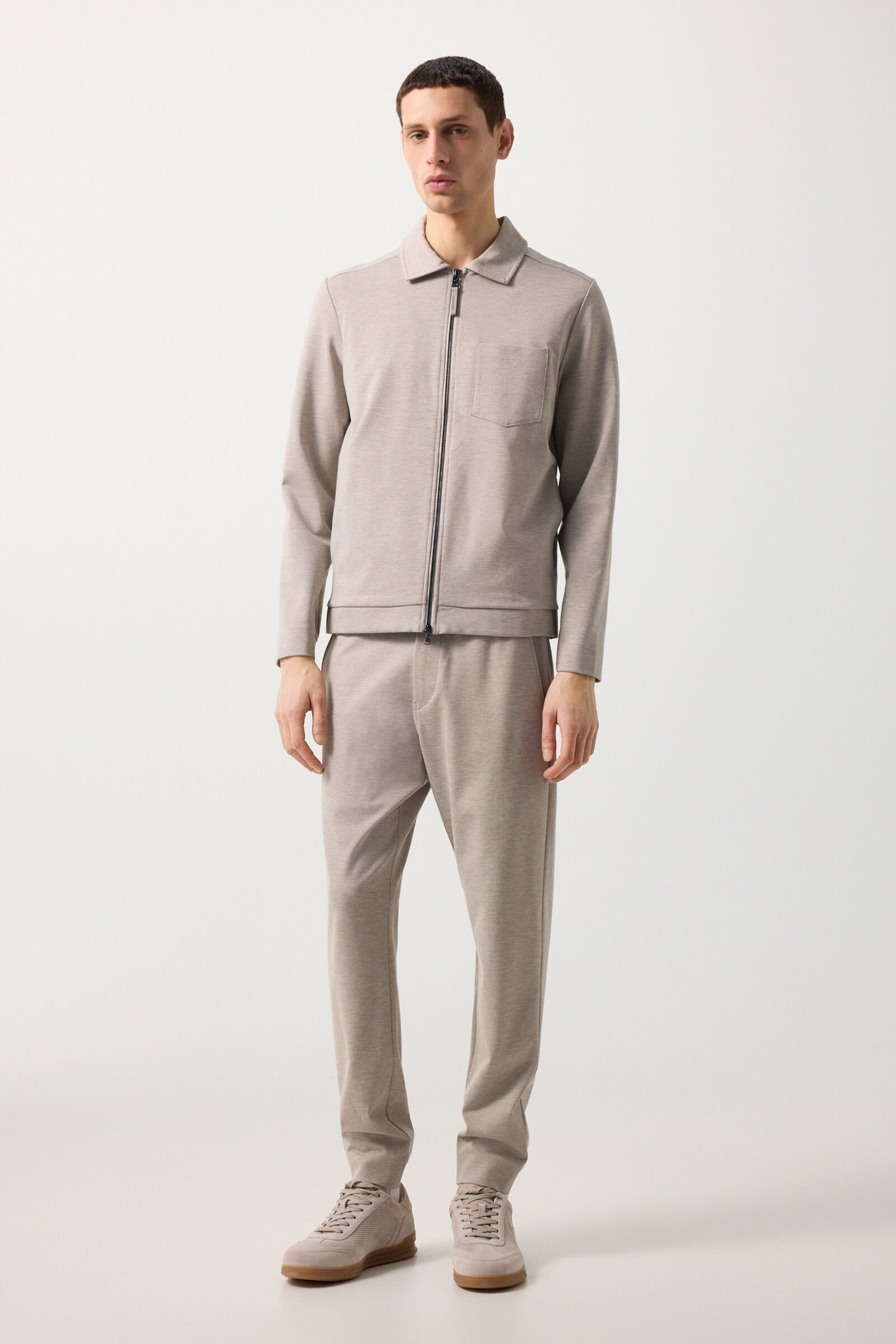 Ringo jersey jacket Beige