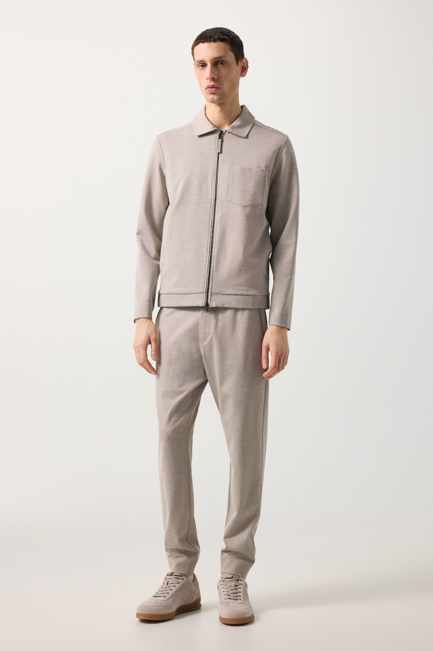 Ringo jersey jacket Beige