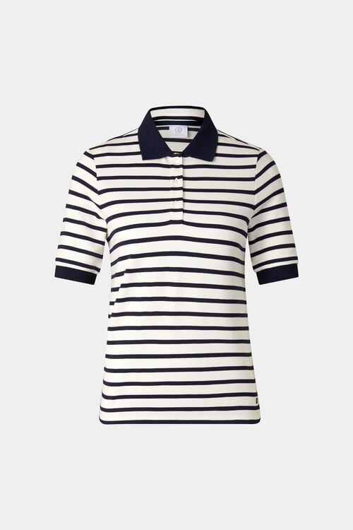 Polo-Shirt Rea Navy-Blau/Wei&szlig;