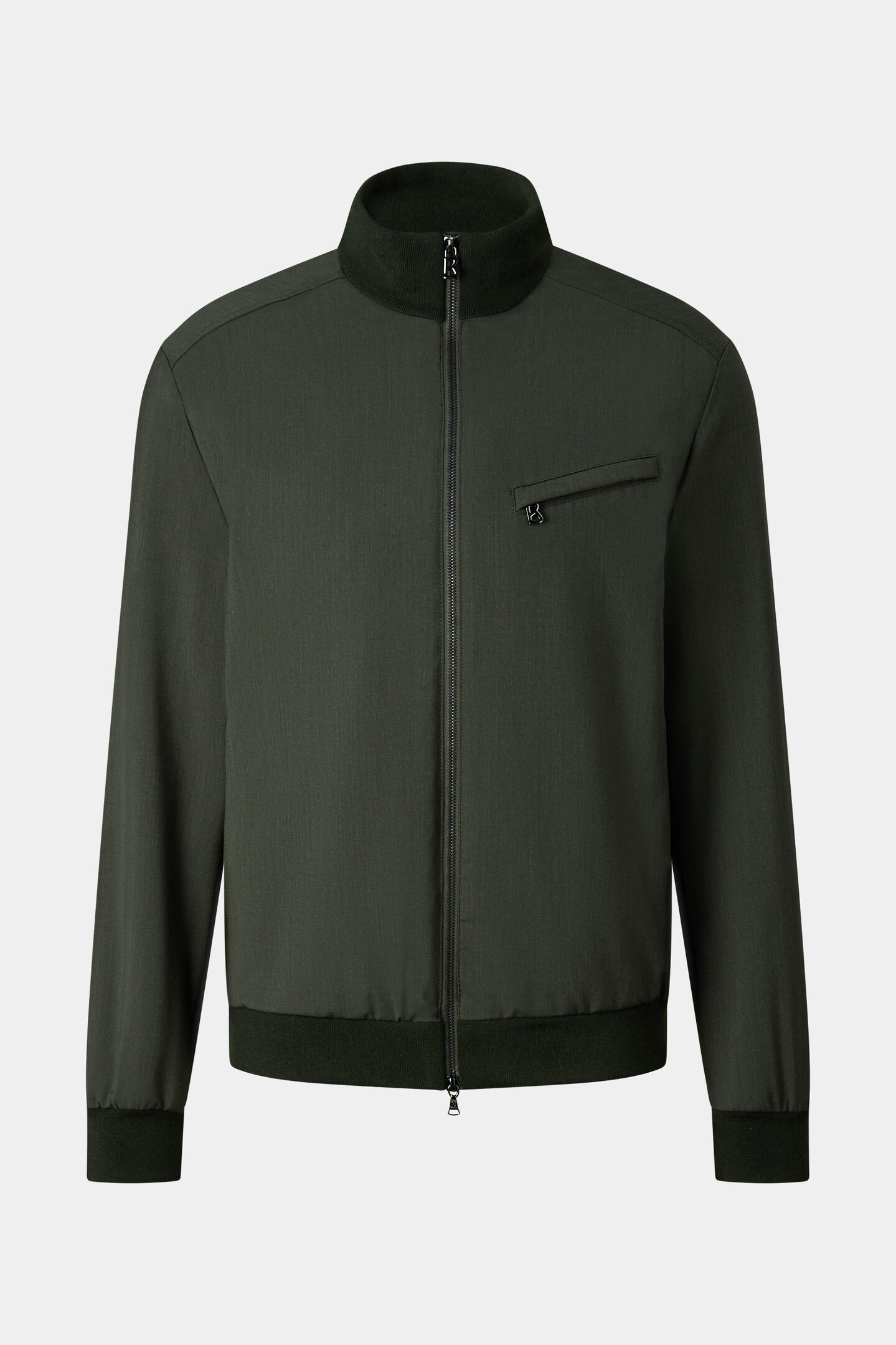 Schurwoll-Jacke Milan Oliv-Gr&uuml;n