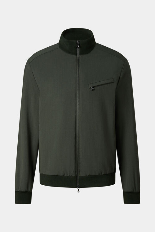 Schurwoll-Jacke Milan Oliv-Gr&uuml;n