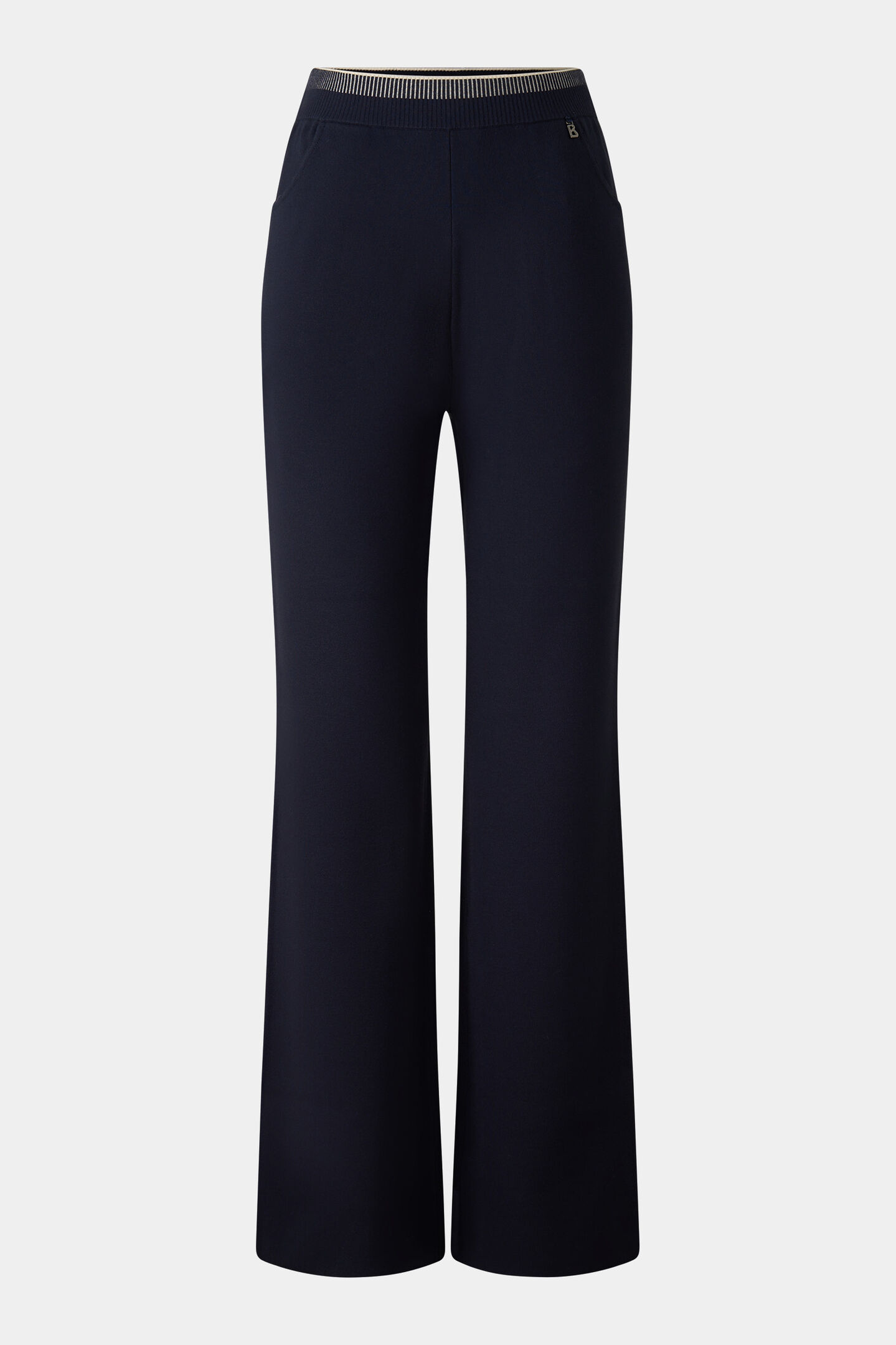 Benette knitted trousers Navy blue