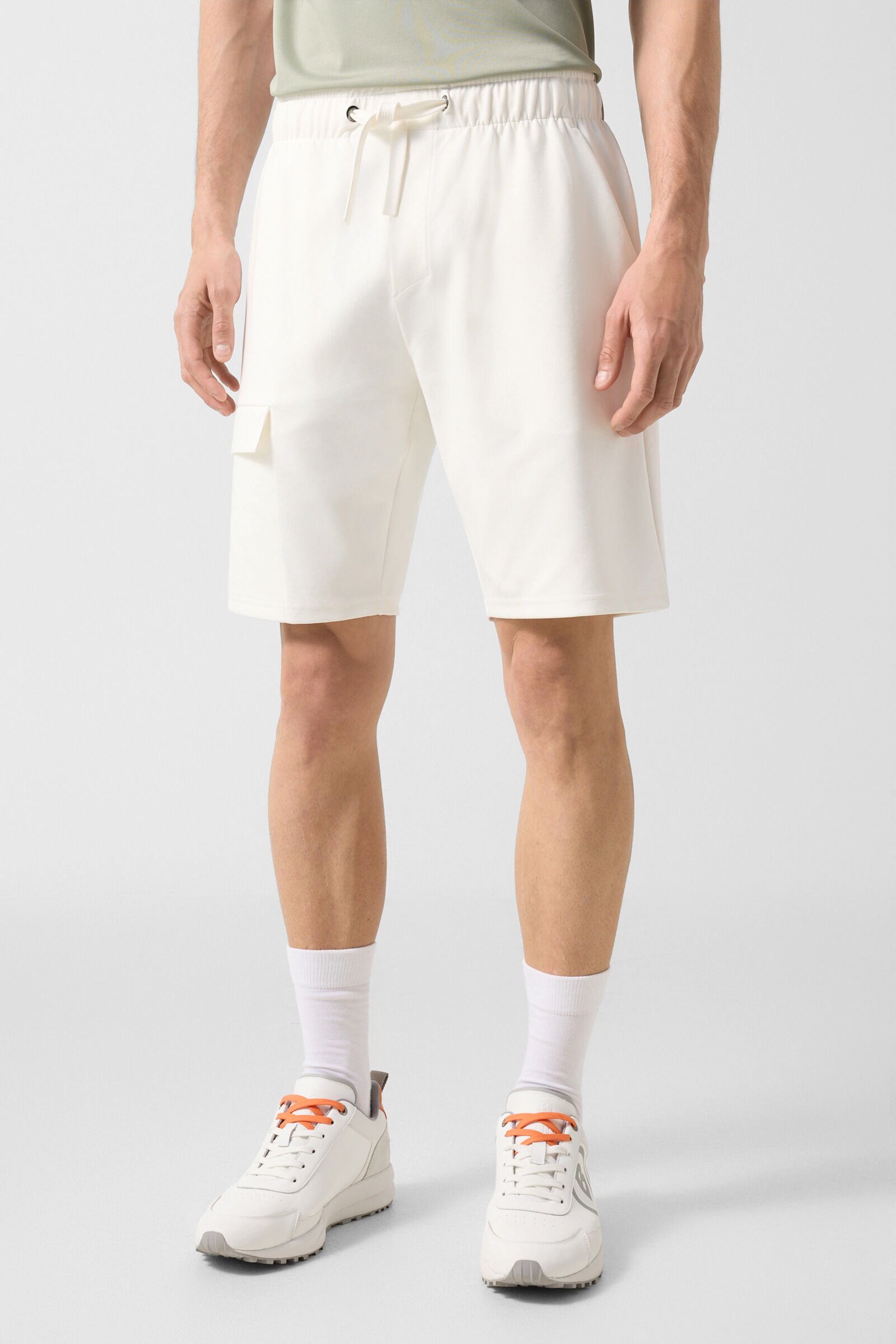 Sweatshort cargo Denny Blanc cass&eacute;/eucalyptus