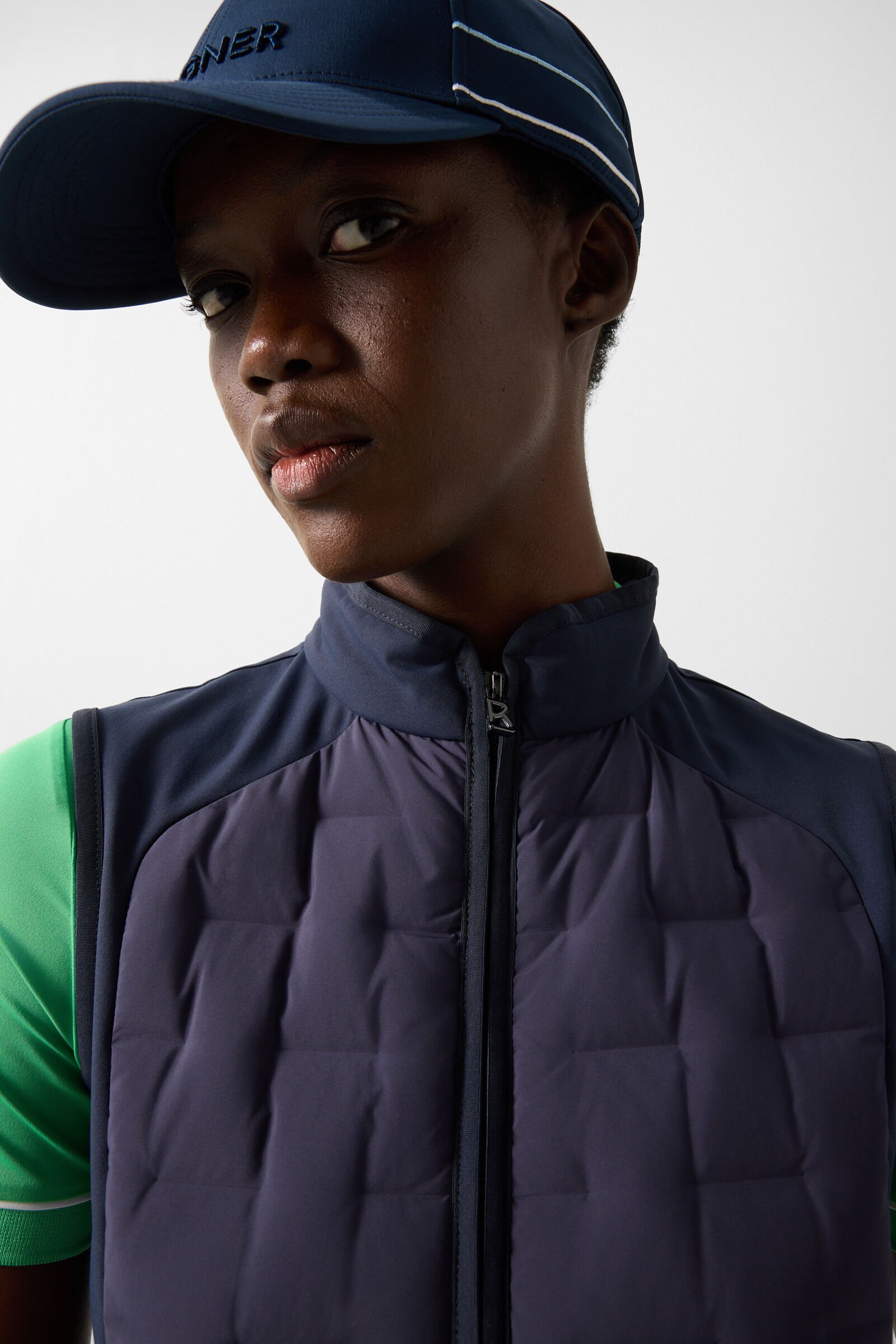 Lina hybrid waistcoat Navy blue