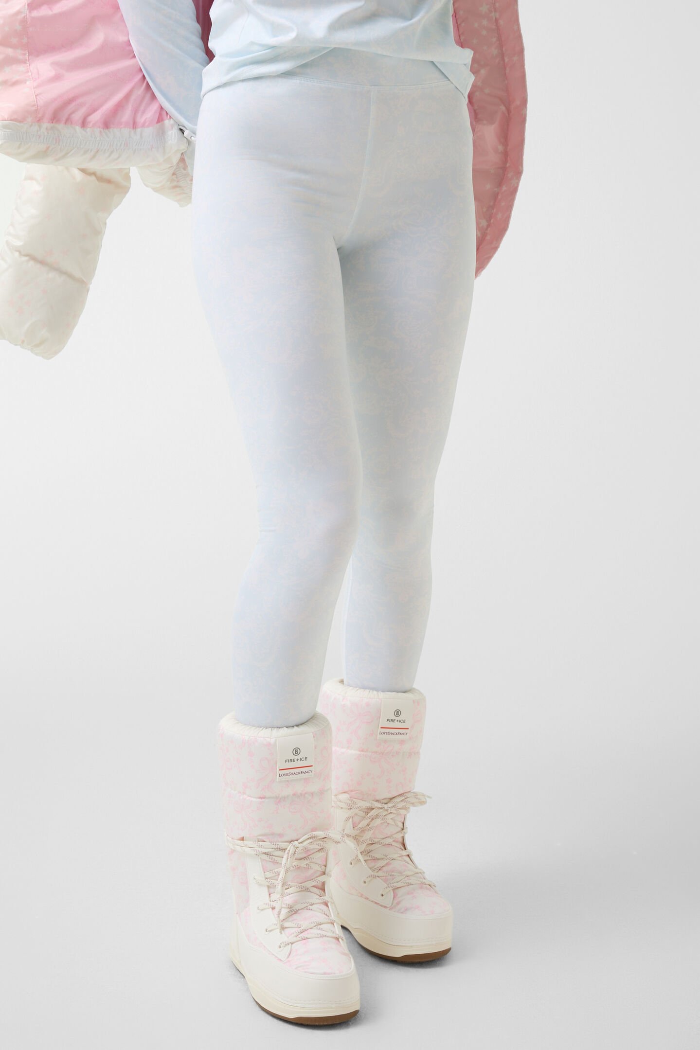 Tights Love Light blue/white