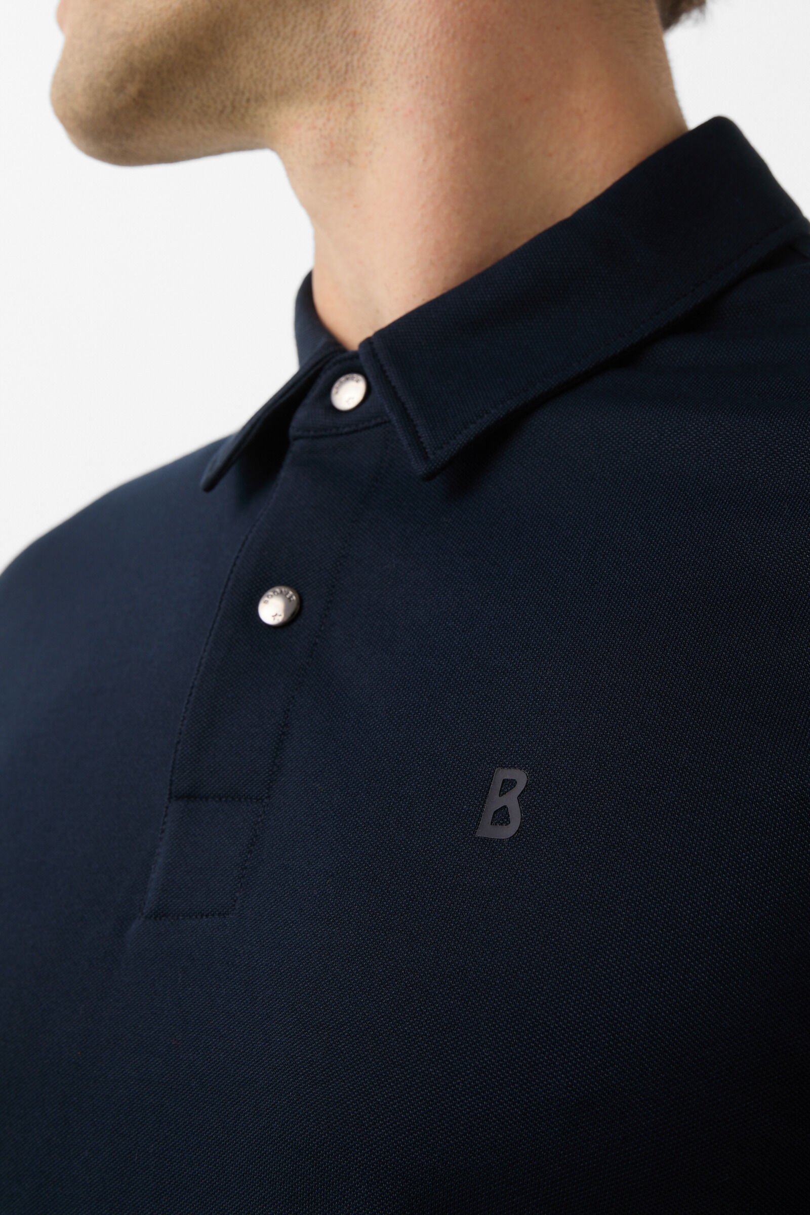 Timon polo long-sleeved top Navy blue