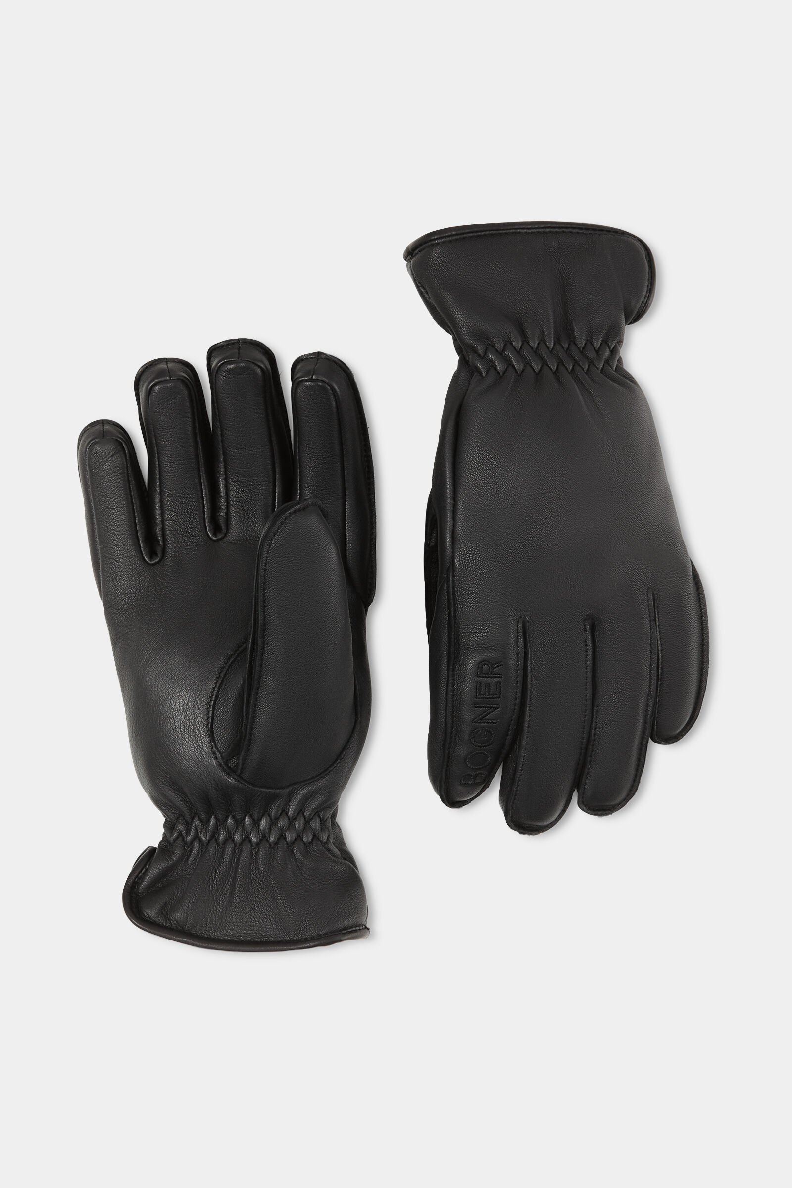 Tobin leather gloves Black