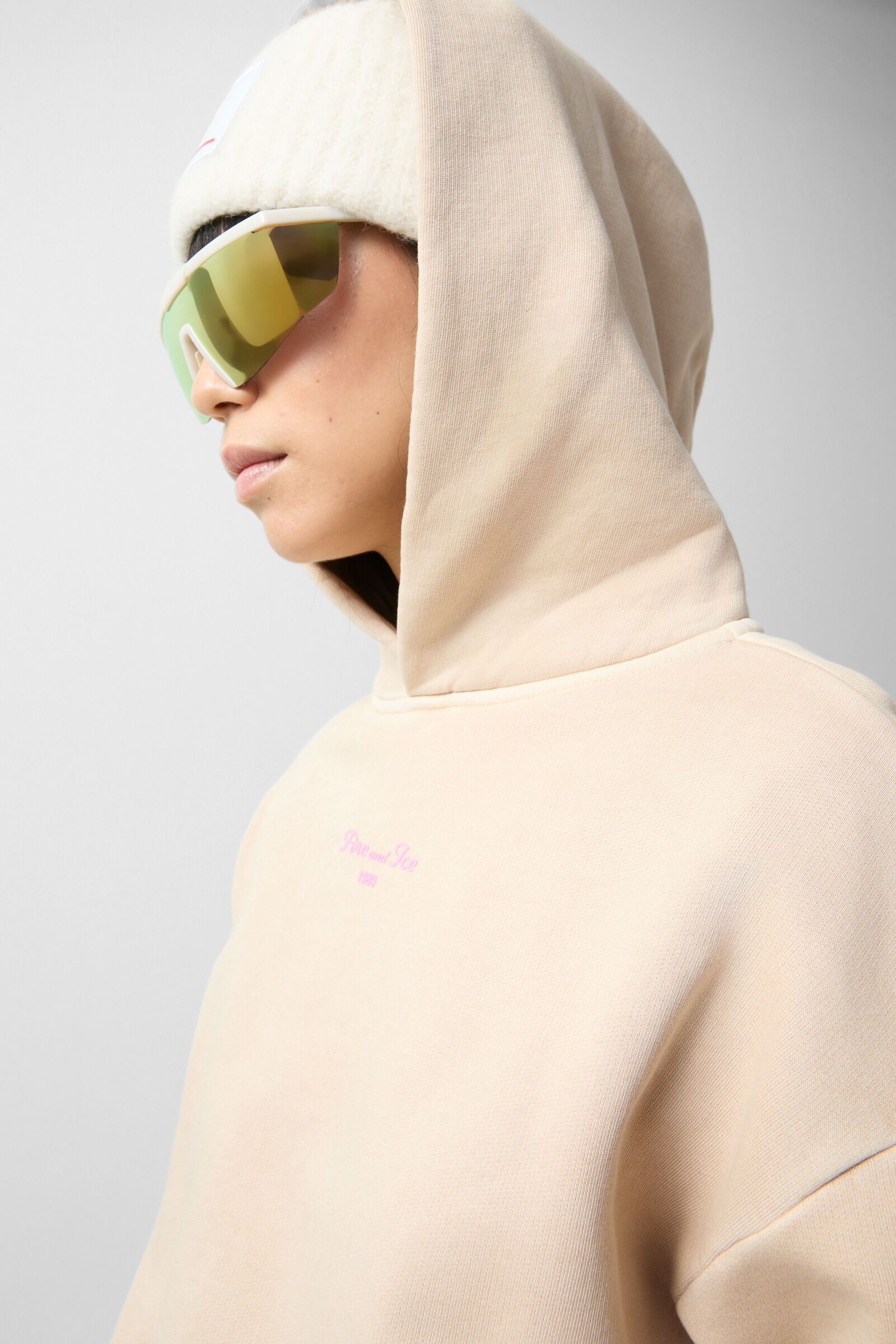 sweat &agrave; capuche Sibel Beige