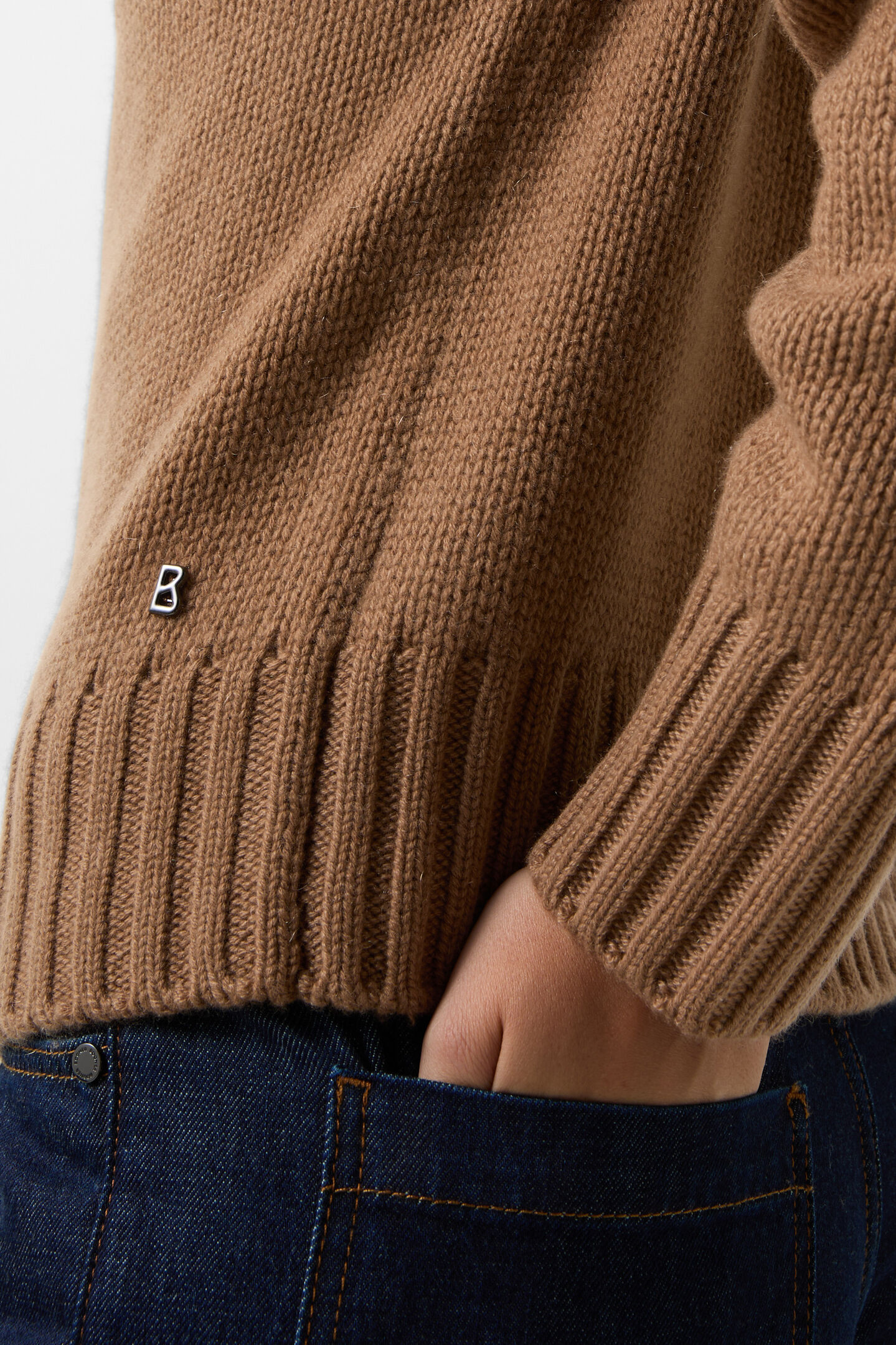 Norweger-Pullover Ingrid Hazel/Grau/Off-White