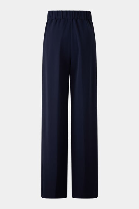 Crêpe-Marlenehose Suzy Navy-Blau Crêpe-Marlenehose Suzy Navy-Blau