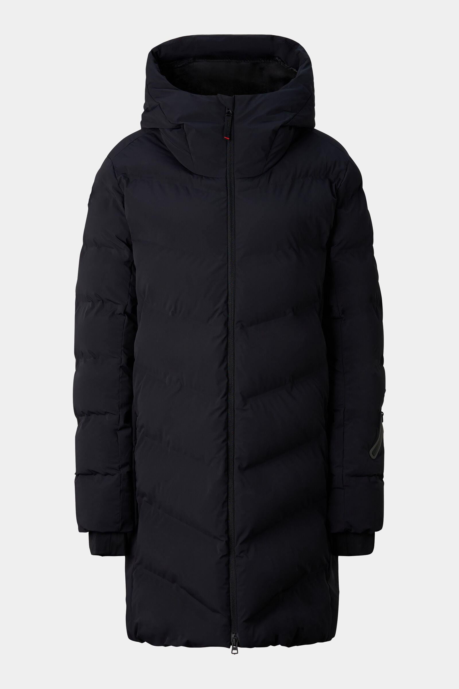 Tec-Aen quilted coat Black
